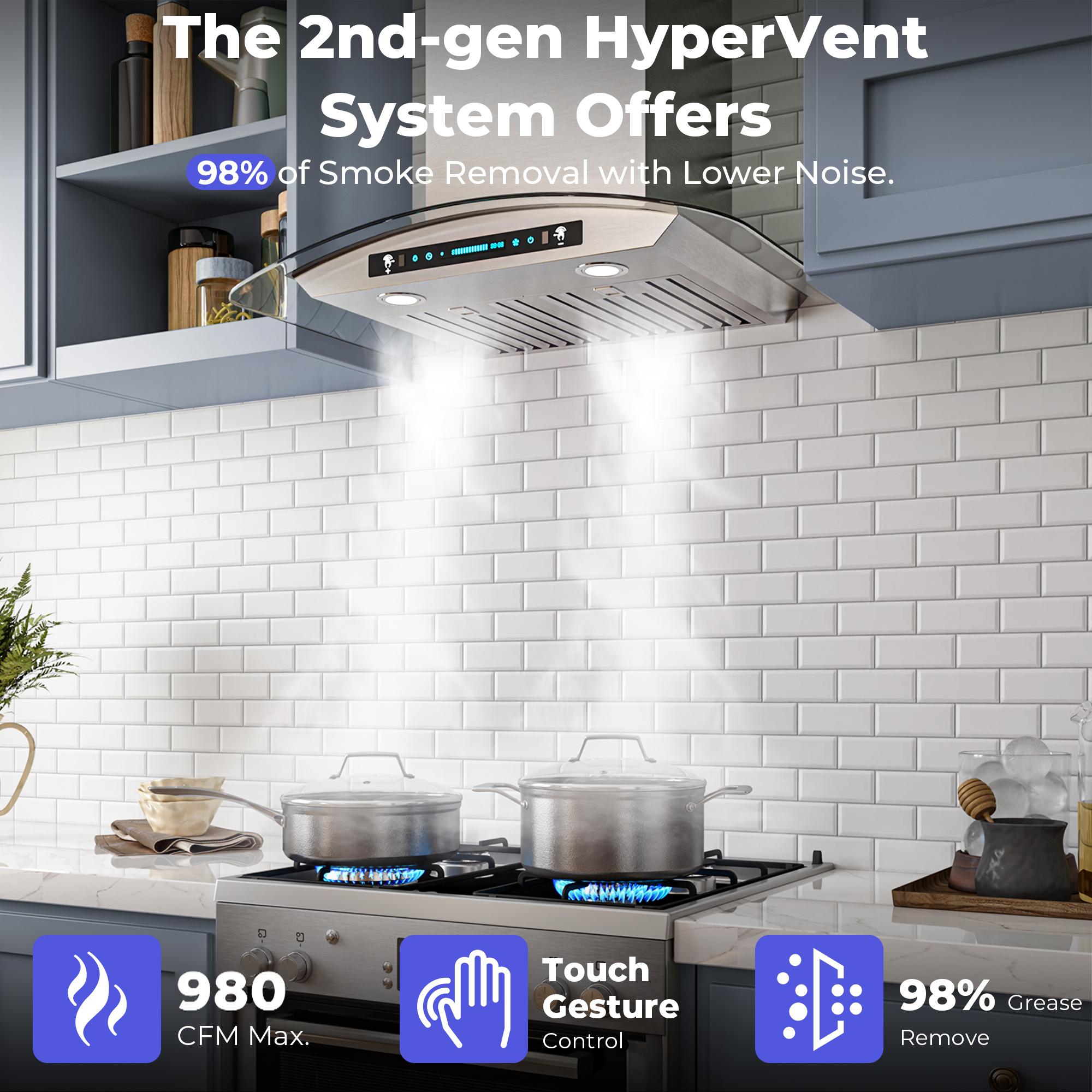 DZS DIKP03-30 Wall-Mounted-Range-Hoods - View #3