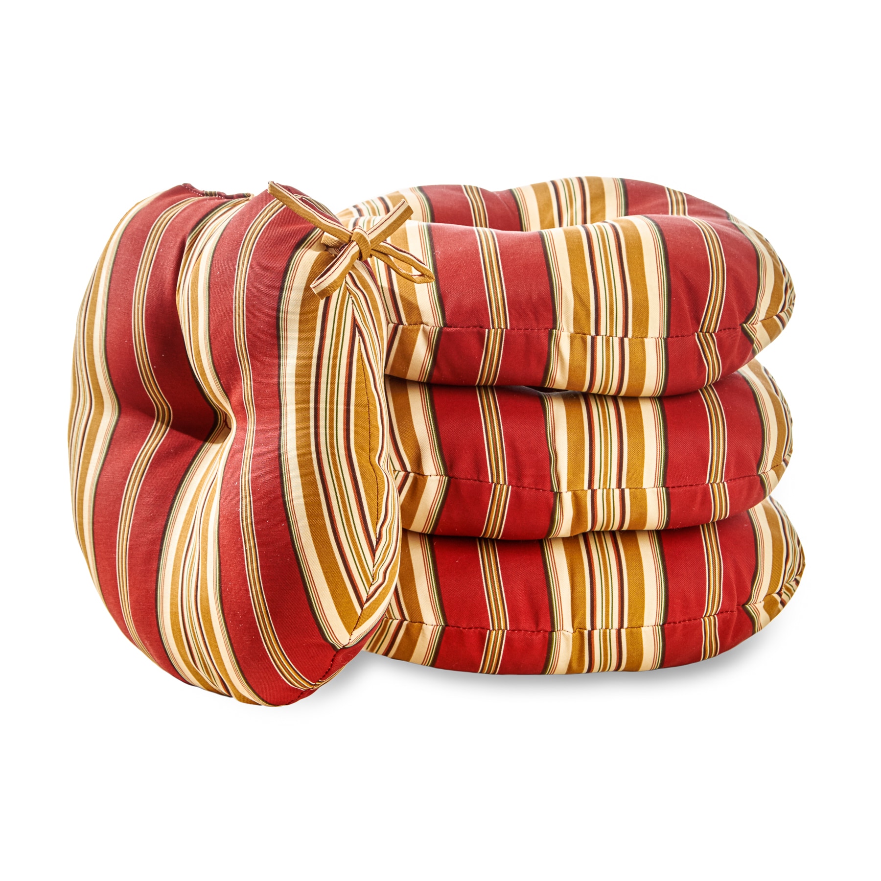 Greendale Home Fashions OC6816S4-ROMASTRIPE 15-in x 15-in 4 -Piece Roma Stripe Patio chair cushion
