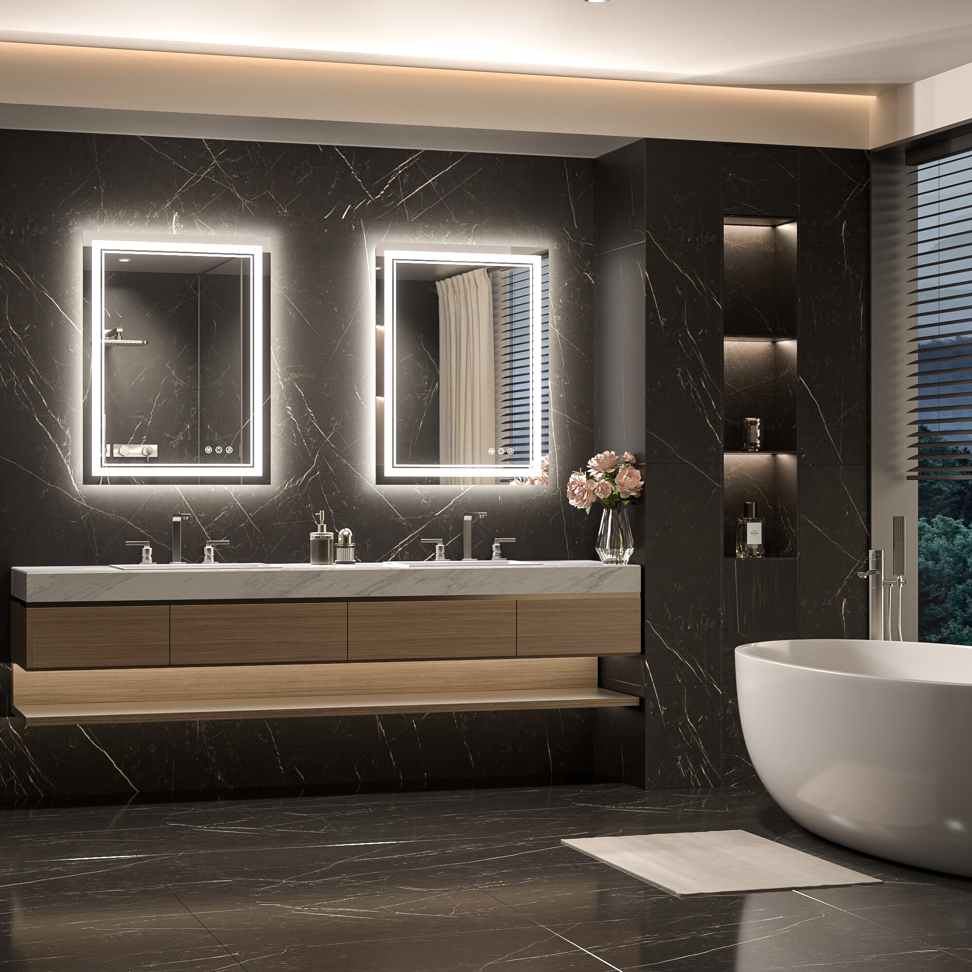 TETOTE LSC-TE-2432-B64 Framed-Bath-Mirrors - View #2