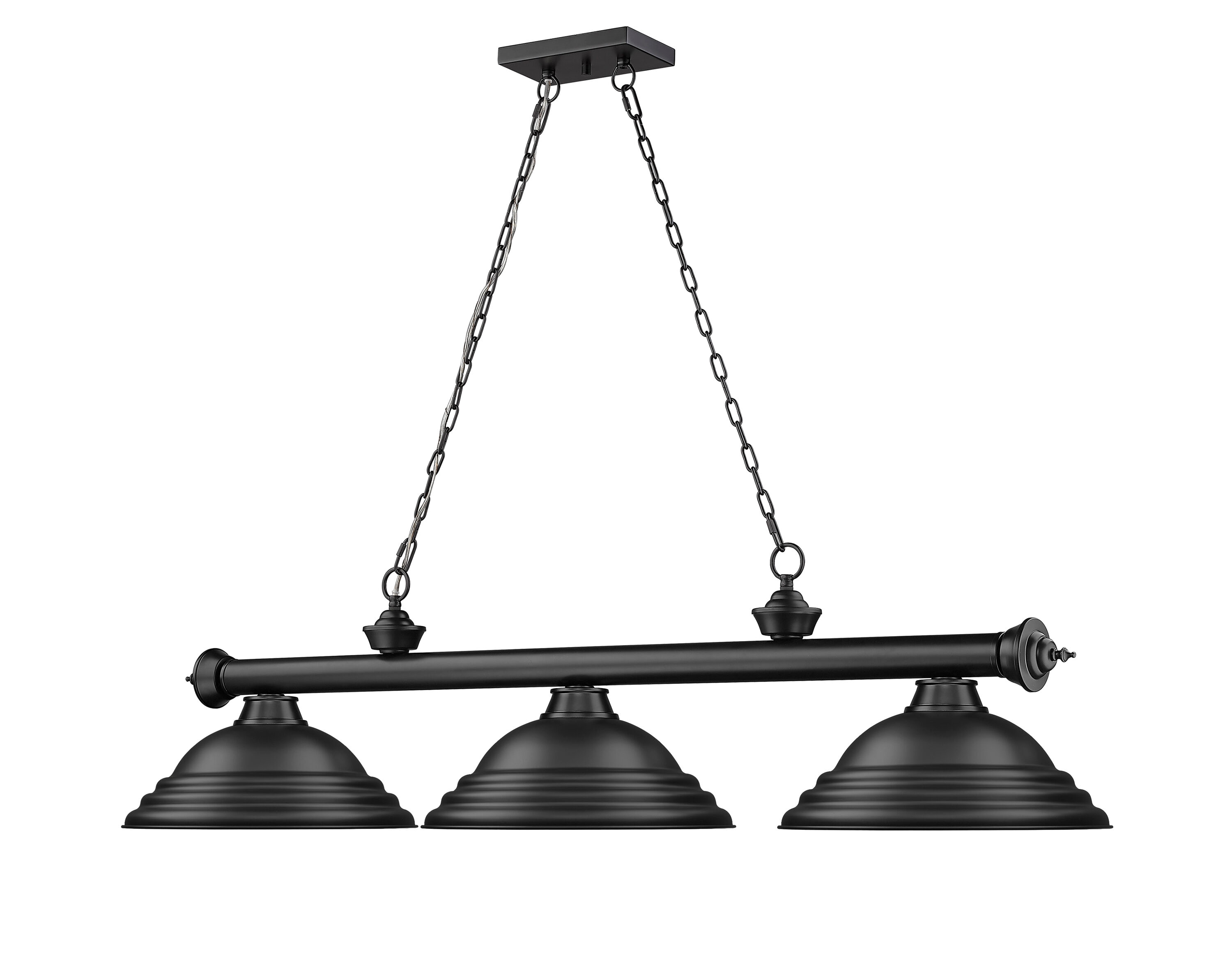 Z-Lite 2306-3MB-SMB Pool-Table-Lighting - View #3