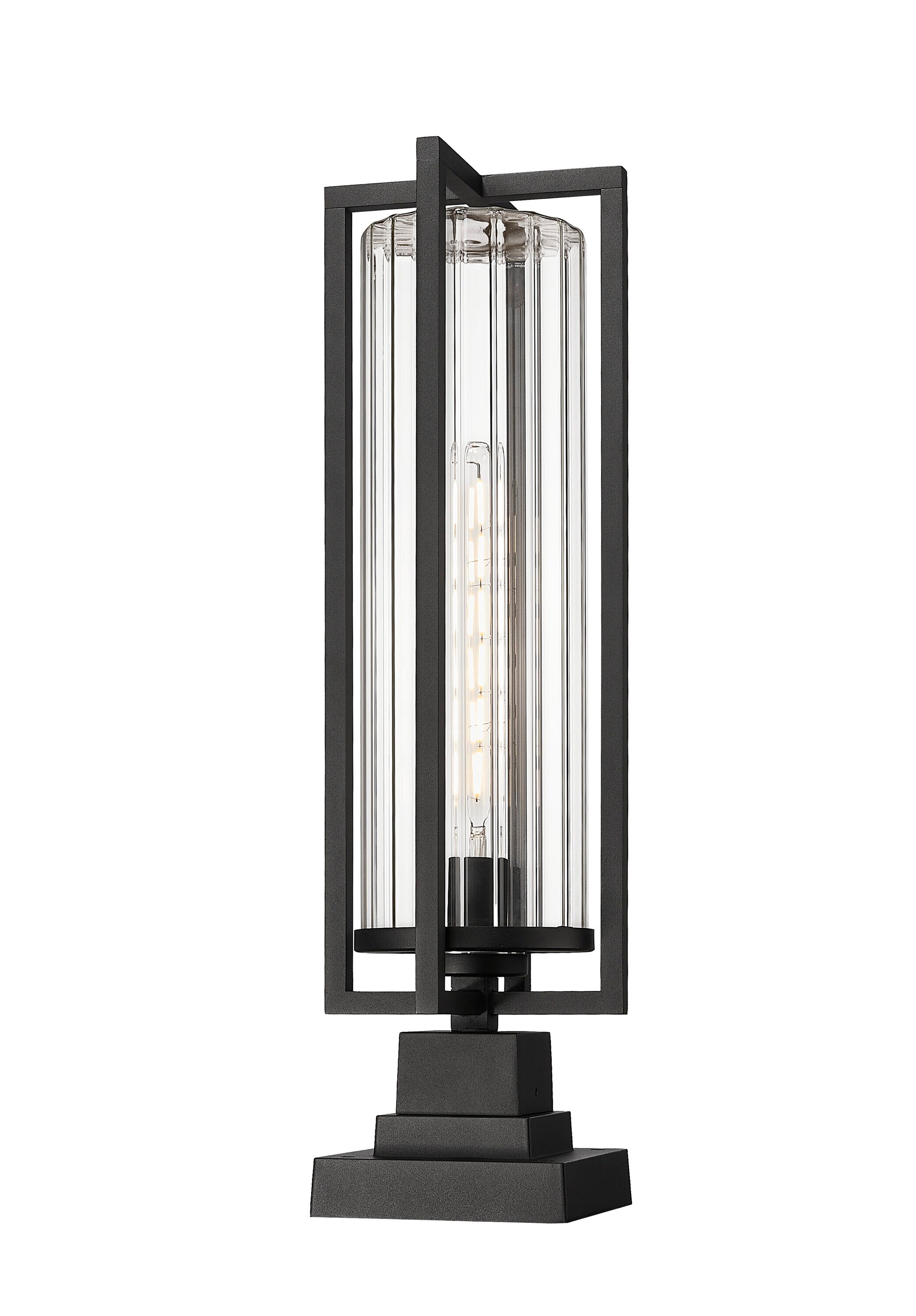 Z-Lite 5013PHBS-SQPM-BK Complete-Post-Lights - View #4