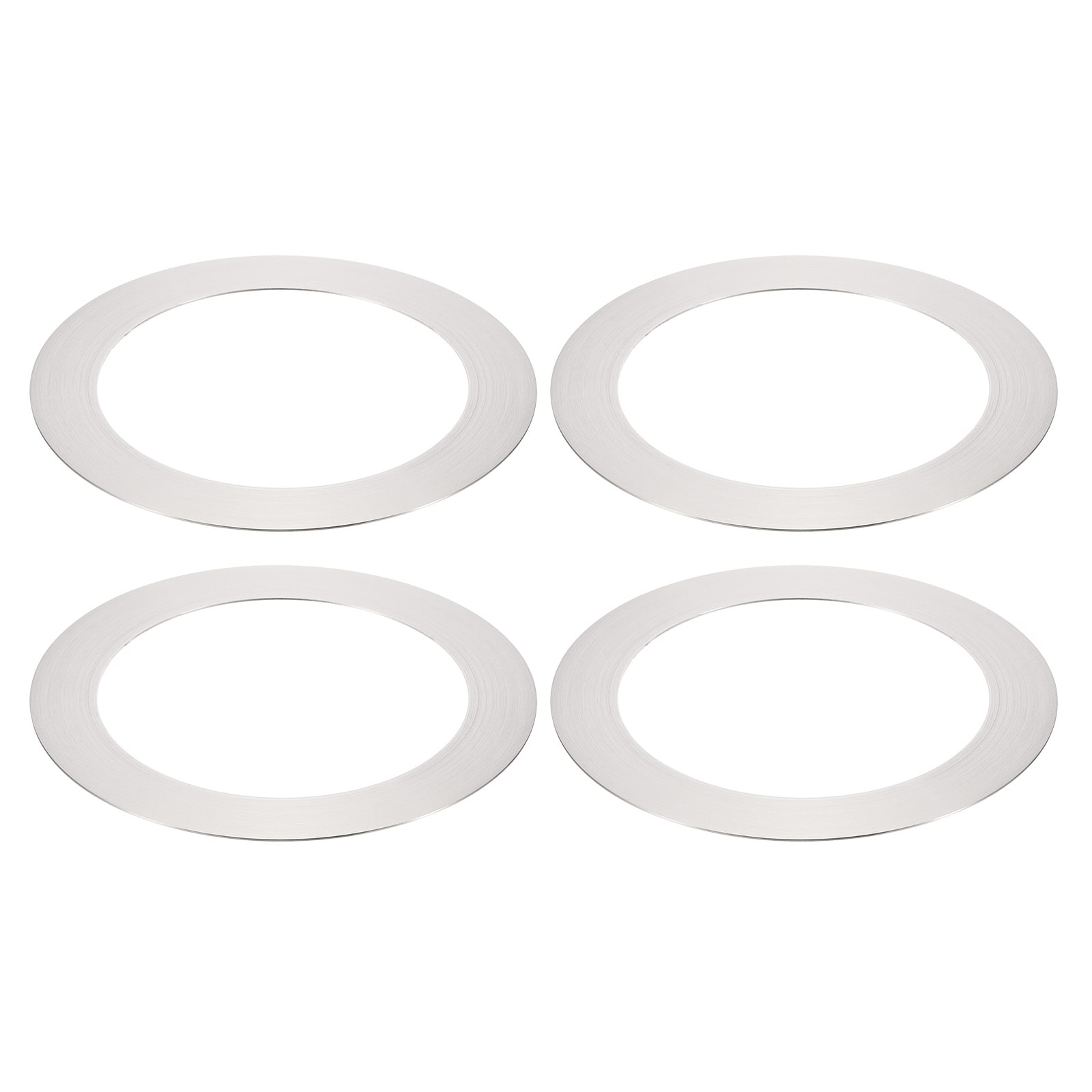 PATIKIL Goof Rings for 4 Inch Inch Recessed Can Lighting Down Light 4pcs Metal Goof Trim Rings Cover Outer Diameter 6.7-inch Inner Diameter 4.25-inch Matte Finish NickelFlush Mount #S25120901UX2066