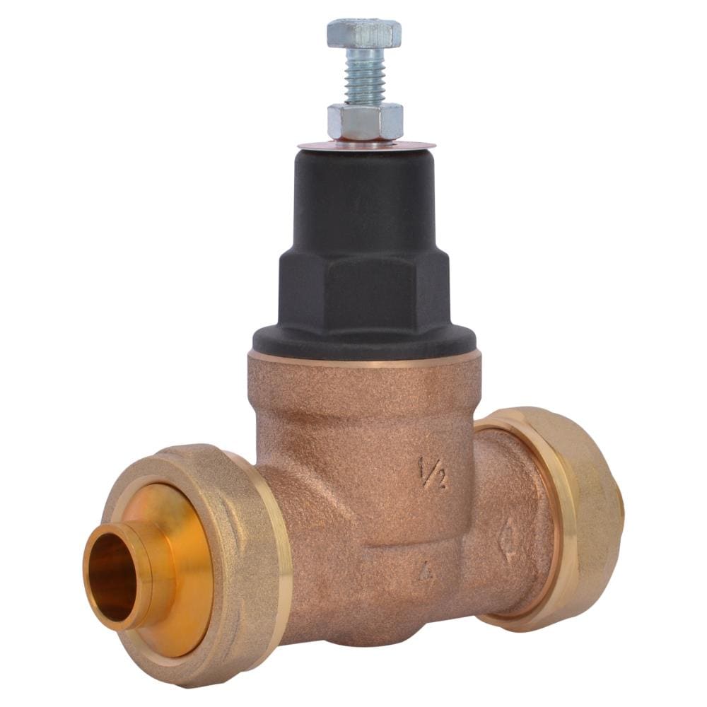 Cash Acme 23888-0045 1/2-in Copper sweat Brass Pressure regulator valve
