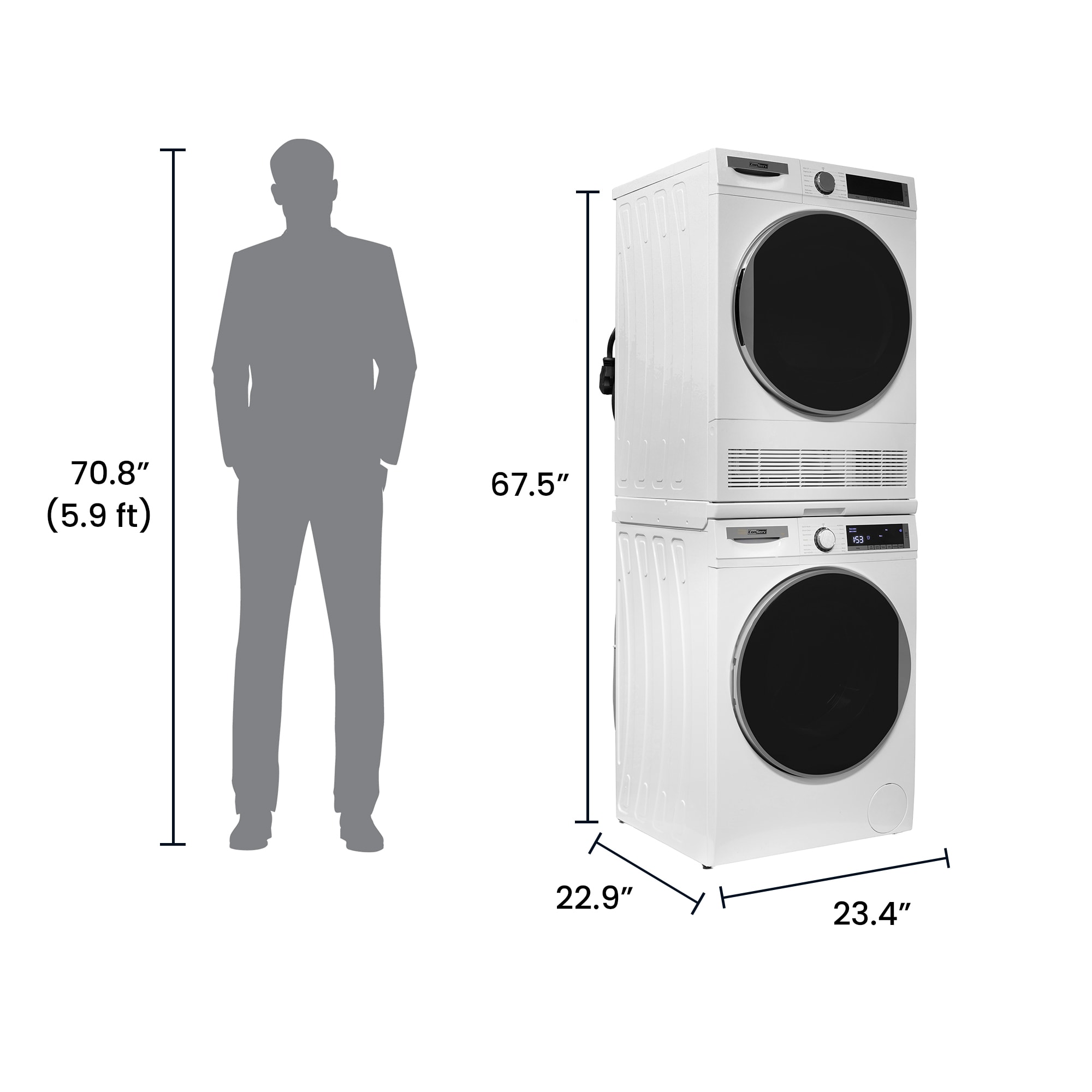 ConServ CW 2240 + CD 4040 W Combo-Washer-And-Dryer - View #2