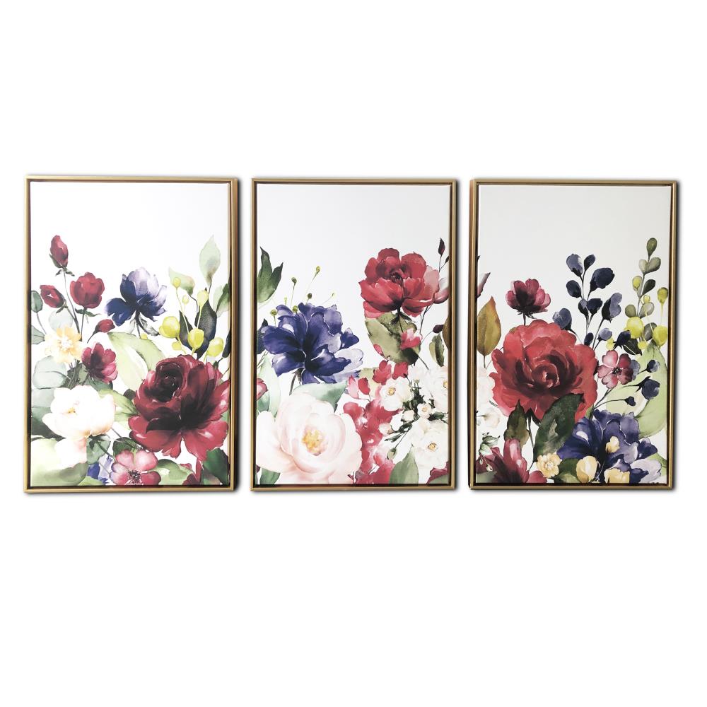 1 Pair Floral Printed Refrigerator Handle Covers  Elegant  Flower Printed Chic 