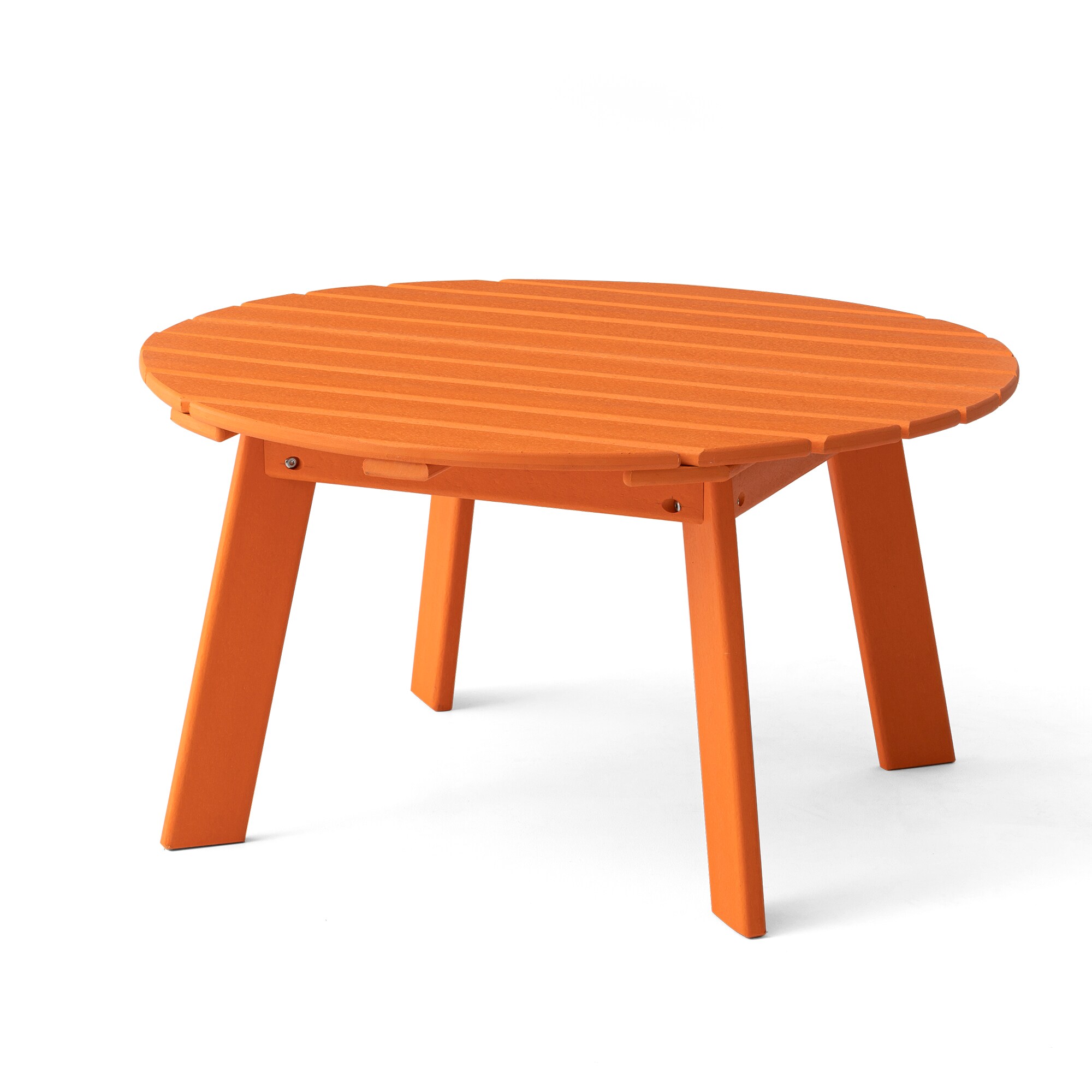 Glitzhome 2022200116 Round Outdoor Coffee Table 35.5-in W x 35.5-in L