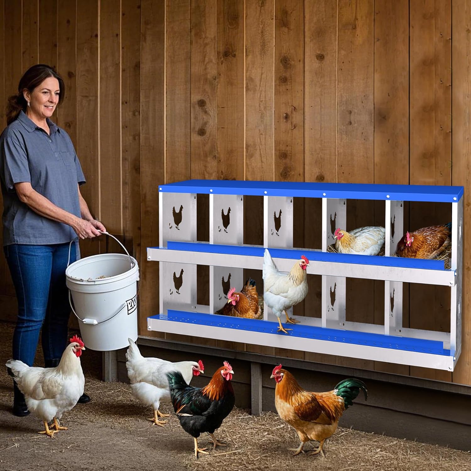 Qeetex WLS-PPG-33LQDDBV Chicken-Coops-Rabbit-Hutches - View #2