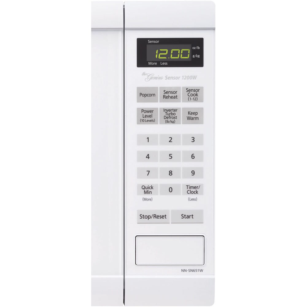 Panasonic 1.2-cu ft 1200-Watt Countertop Microwave (White) at