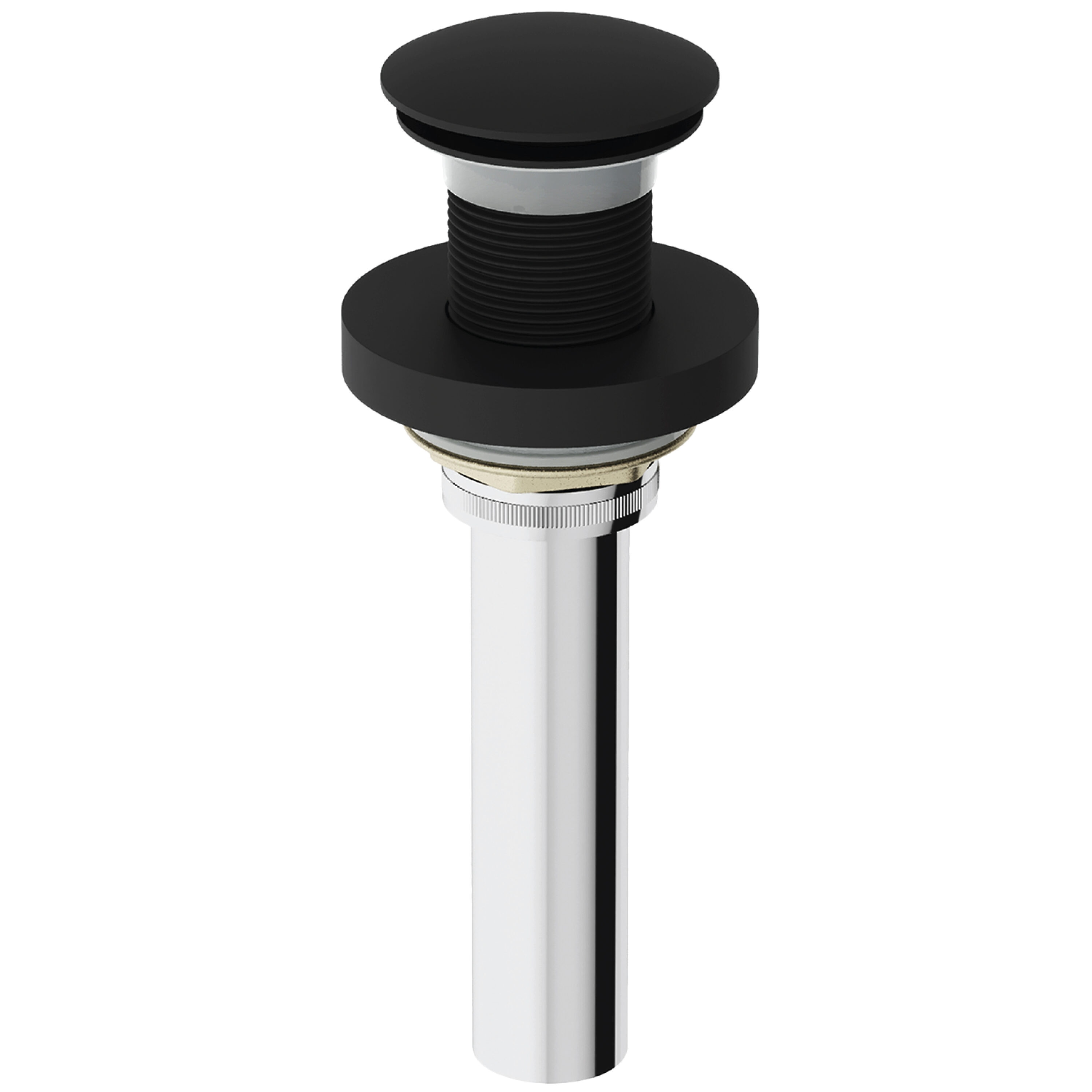 VIGO VG07000MB Vessel Bathroom Sink Pop-Up Drain And Mounting Ring In Matte Black Finish