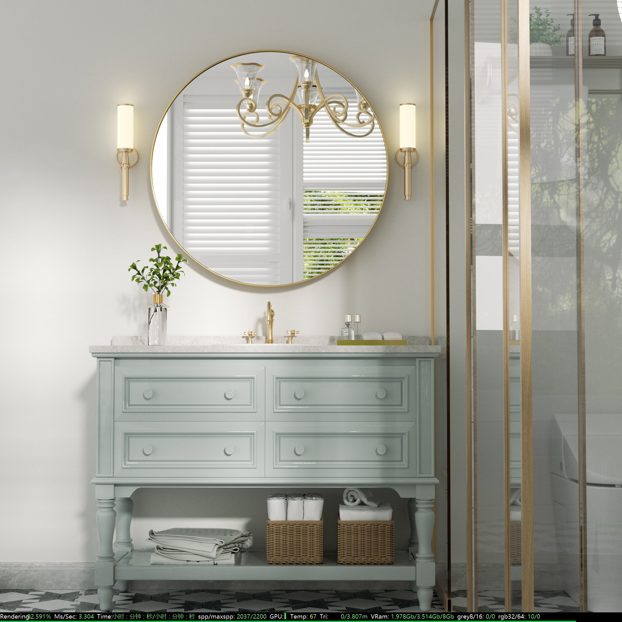 Clavie LS-18181-CGD Decor-Mirrors - View #5