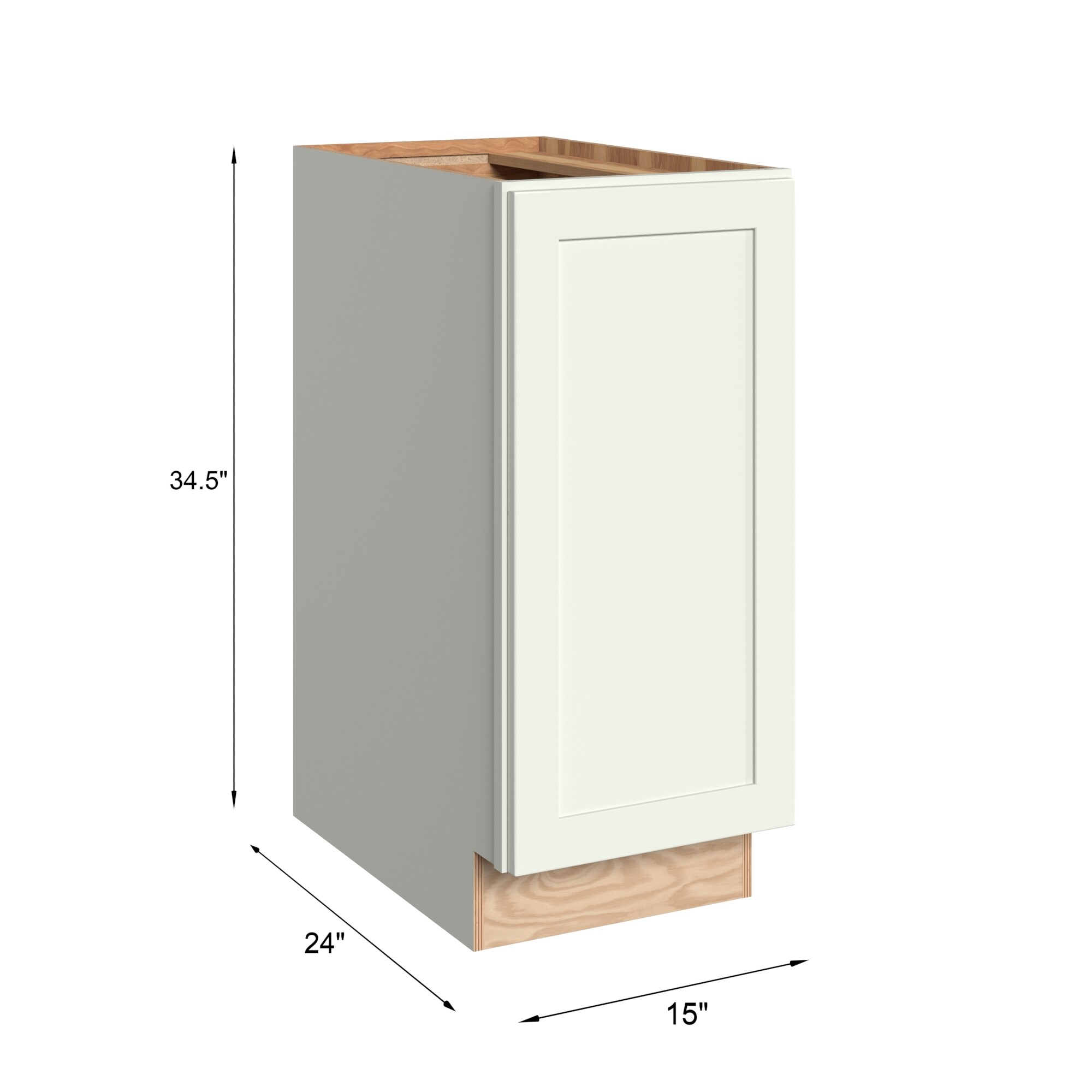 KraftMaid Momentum BWBB15.FHG71 Cabinets-Kitchen - View #3