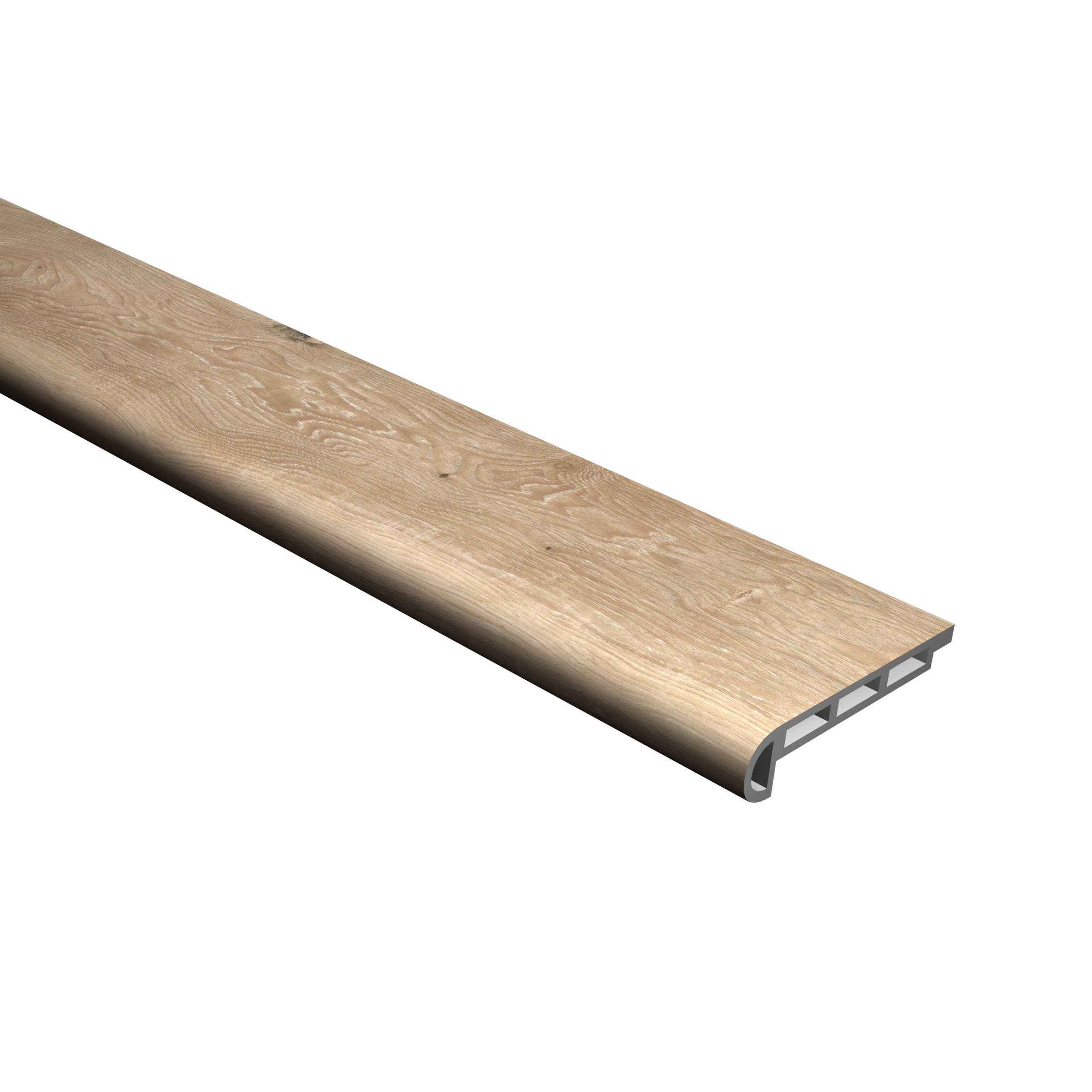 CALI 7904201415 Aqua Tough Premium Seaboard Oak 0.75-in T x 2.07-in W x 72.83-in L Vinyl Bullnose