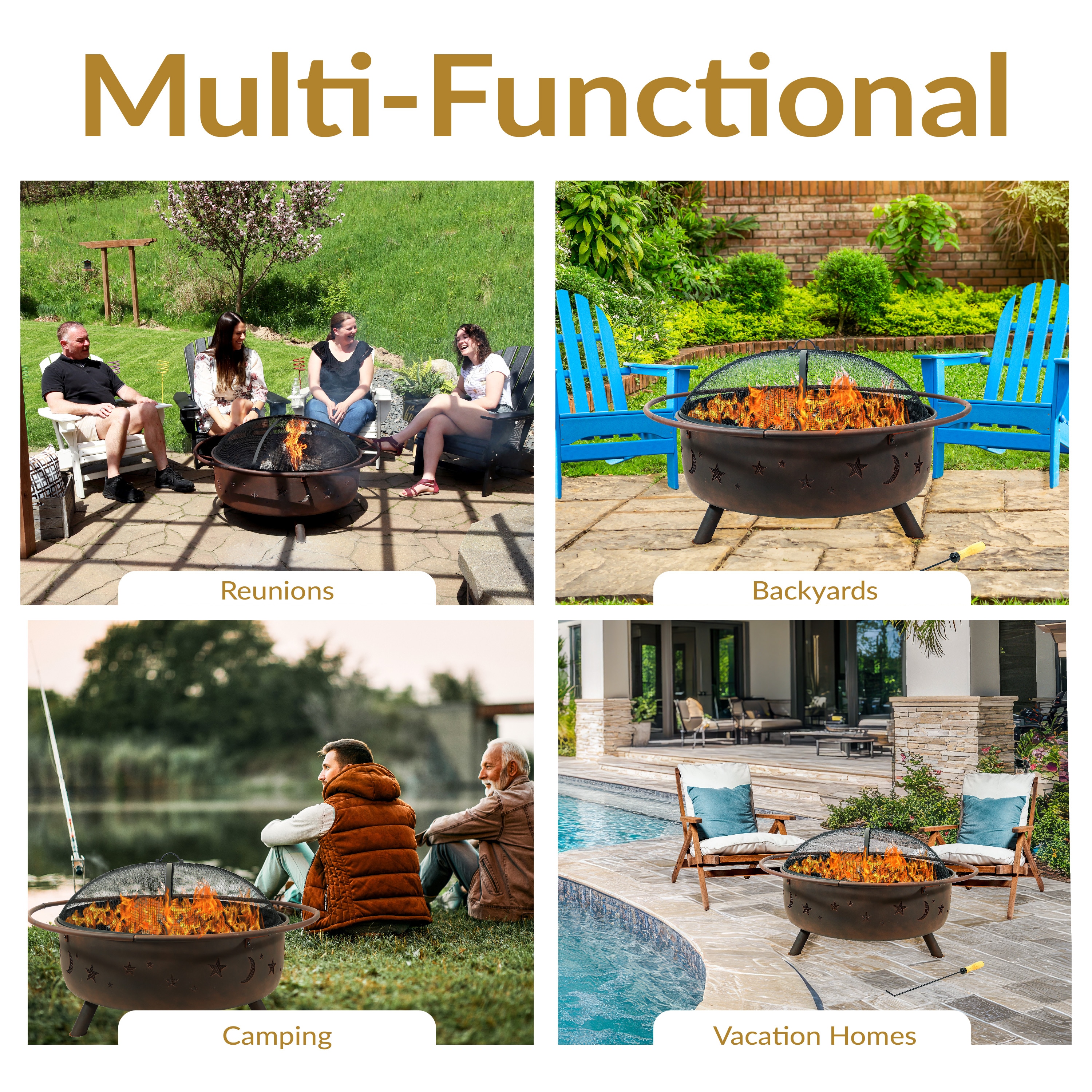 Sunnydaze Decor NB-SMS202 Outdoor-Woodburning-Firepits - View #5