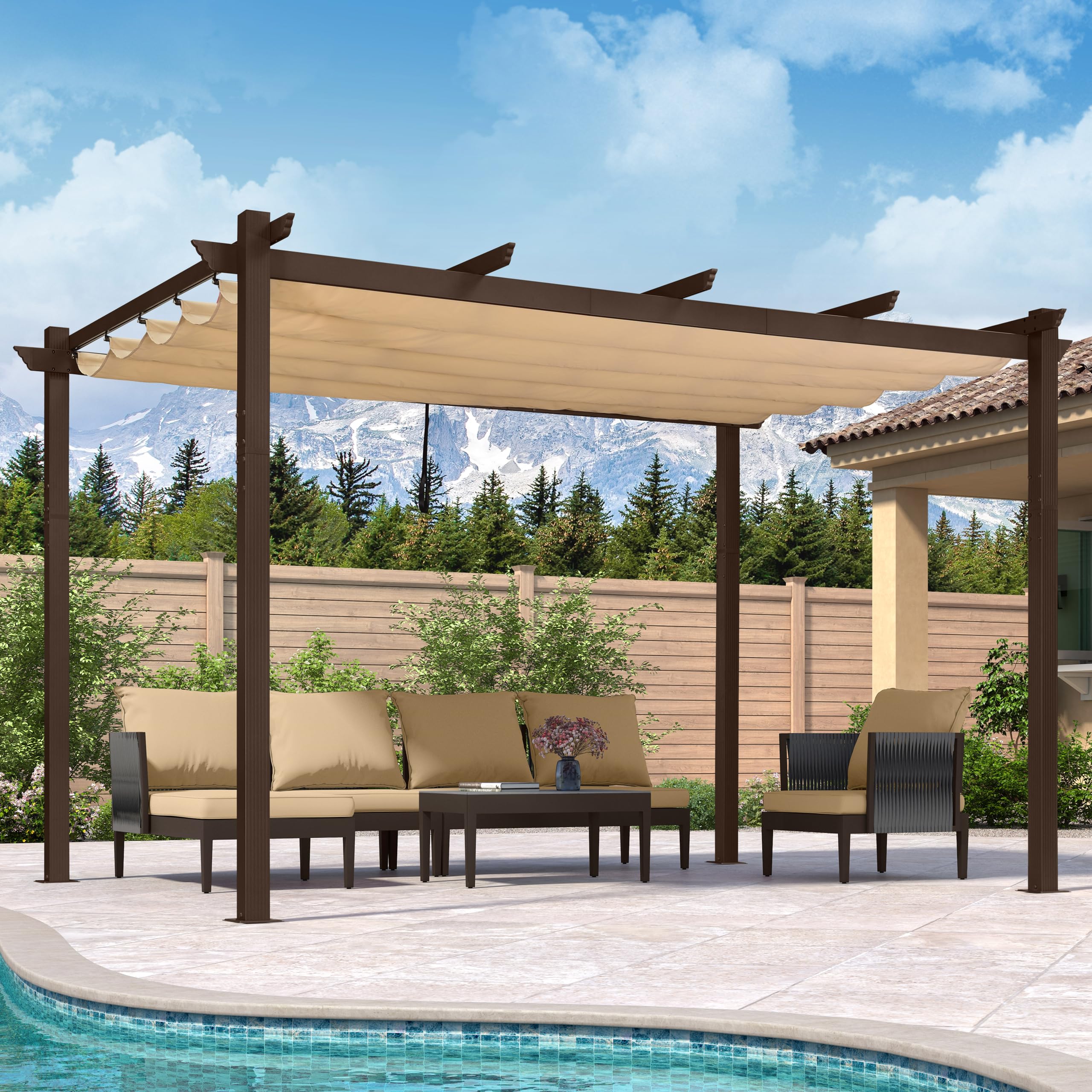 13-ft Bronze Pergolas at Lowes.com