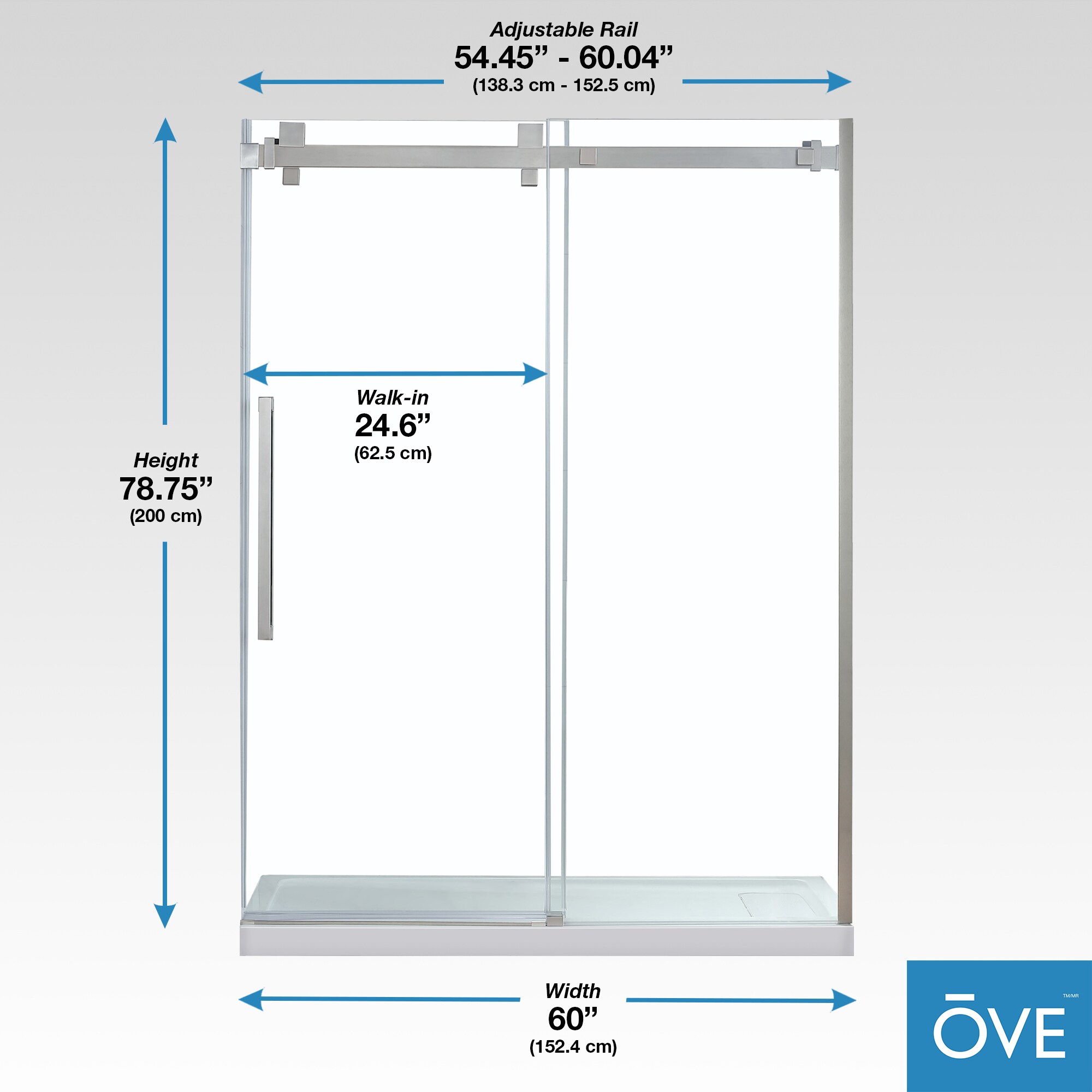 OVE Decors GLENDALE-60SNSD Shower-Doors - View #12
