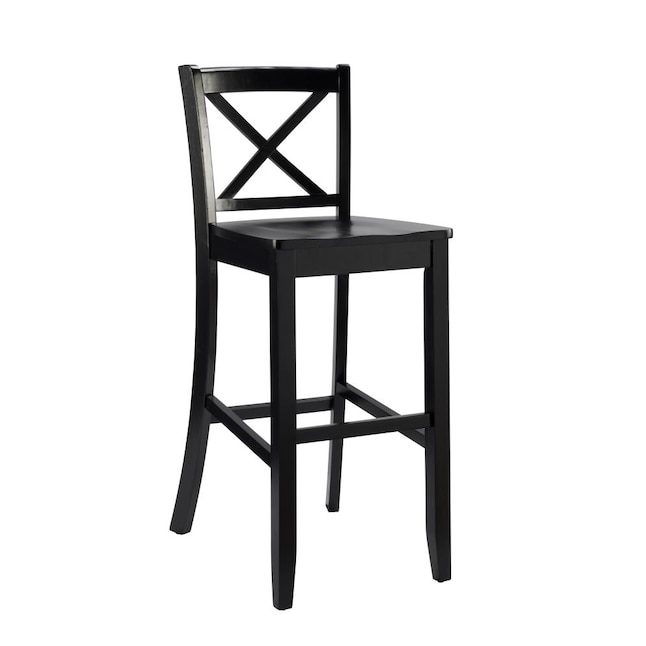 Linon Black X Back Bar Stool 30, What Height Is A Bar Stool