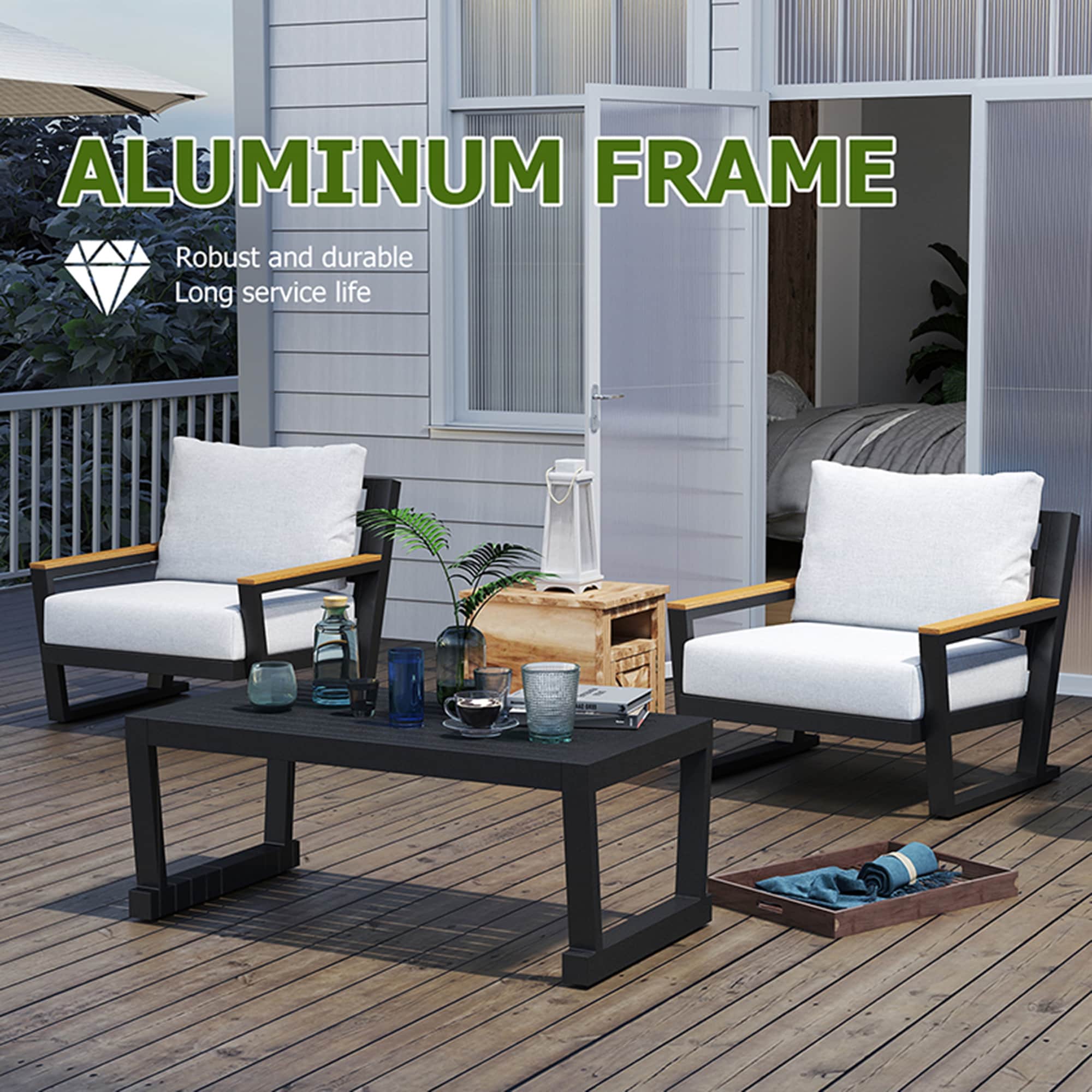 SINOFURN SYA38035GY Patio-Conversation-Sets - View #10