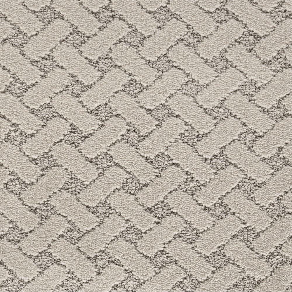 STAINMASTER STP63-12-L001 Mellow Step Bird Bath Gray 38-oz sq yard Polyester Pattern Indoor Carpet