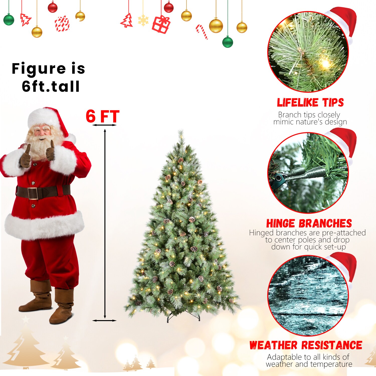 LOVMOR SF-L-T3637P338861 Artificial-Christmas-Trees - View #8