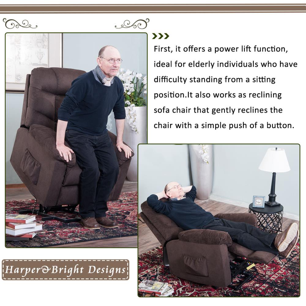 Harper & bright designs electric power discount lift recliner lifting chair for the elderly