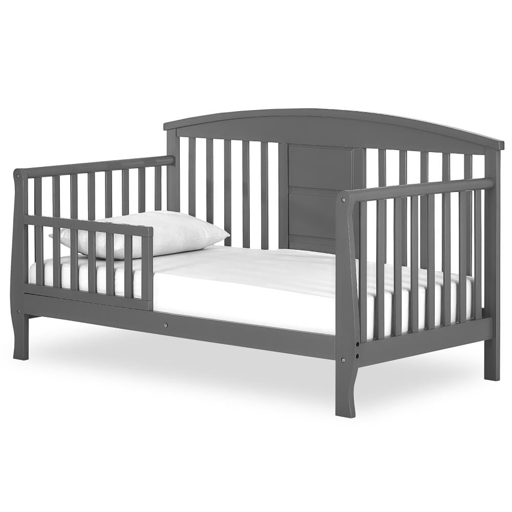 Dallas Steel Grey Toddler Day Bed - Contemporary Style, Dark Finish, Pine Wood Construction in Gray | - Dream On Me 651-SGY