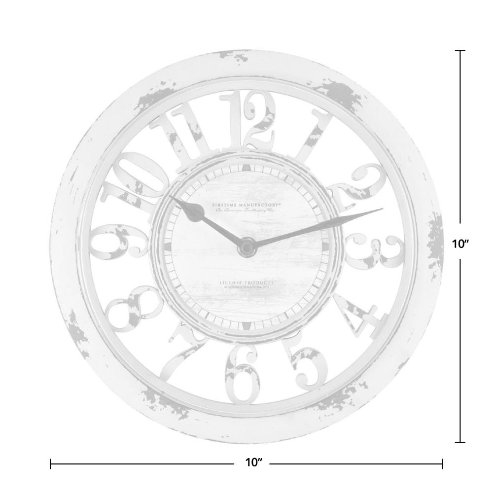 FirsTime Antique Contour Analog Round Wall Clock at Lowes.com