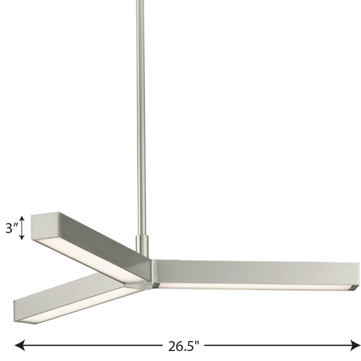 Progress Lighting Kylo Led 6-Light Matte Black Modern/ContemporaryLED Chandelier