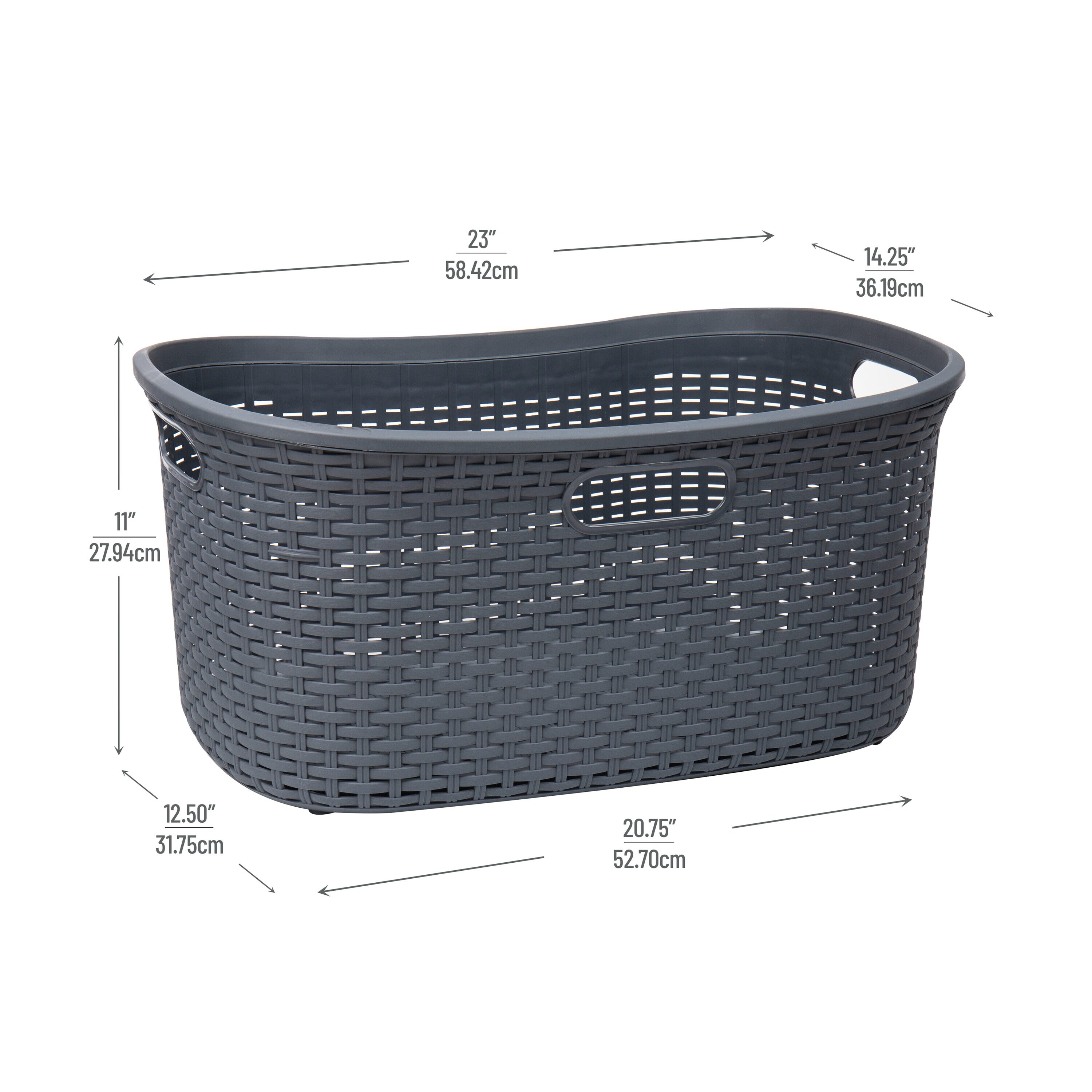 Mind Reader 40LBASK-GRY Hamper-Baskets - View #3