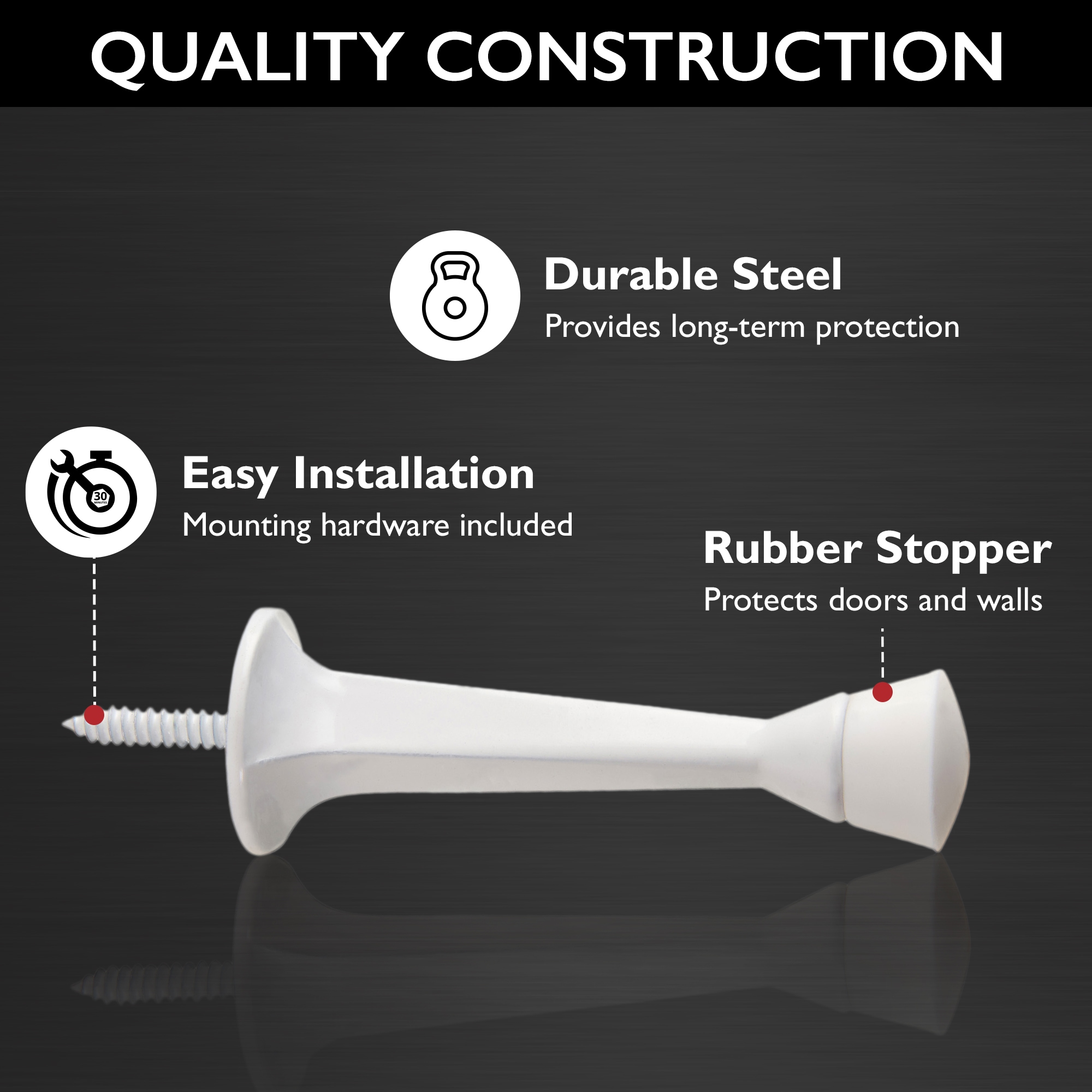 Design House 188250 Door-Bumpers-Stops2 - View #2