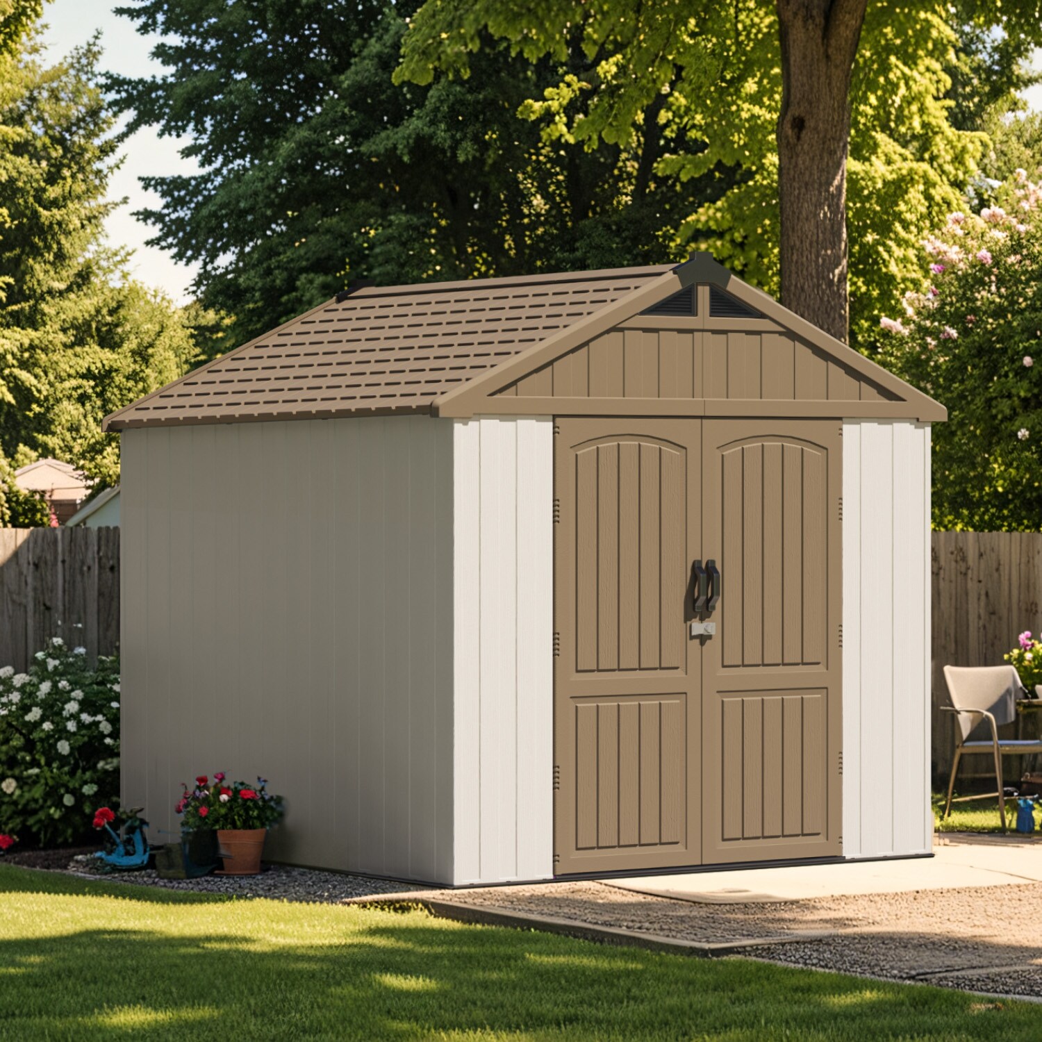 Patiowell WES-0404-88BN Vinyl-Resin-Storage-Buildings - View #2