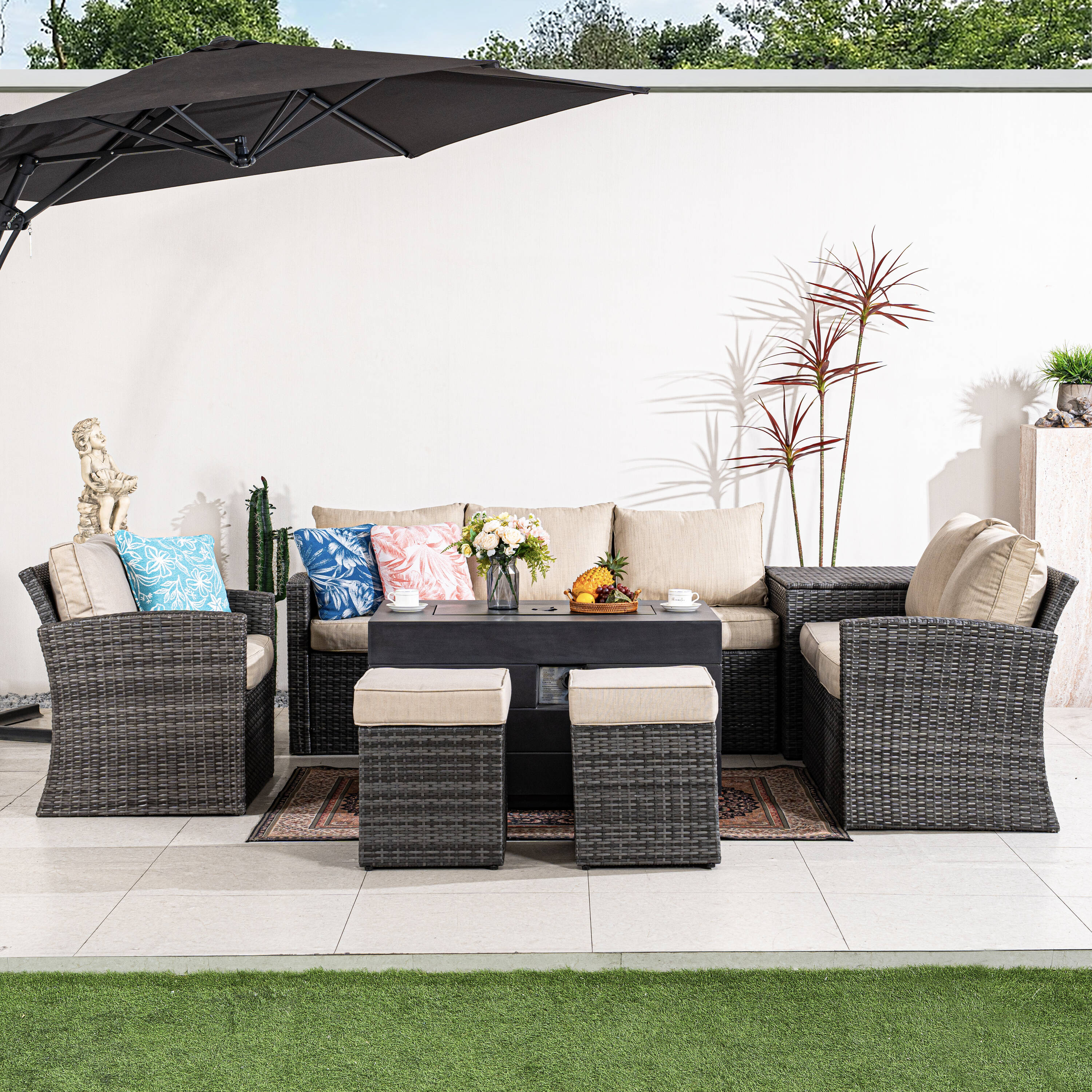 Direct Wicker DWG-1403BG2150D Patio-Conversation-Sets - View #10