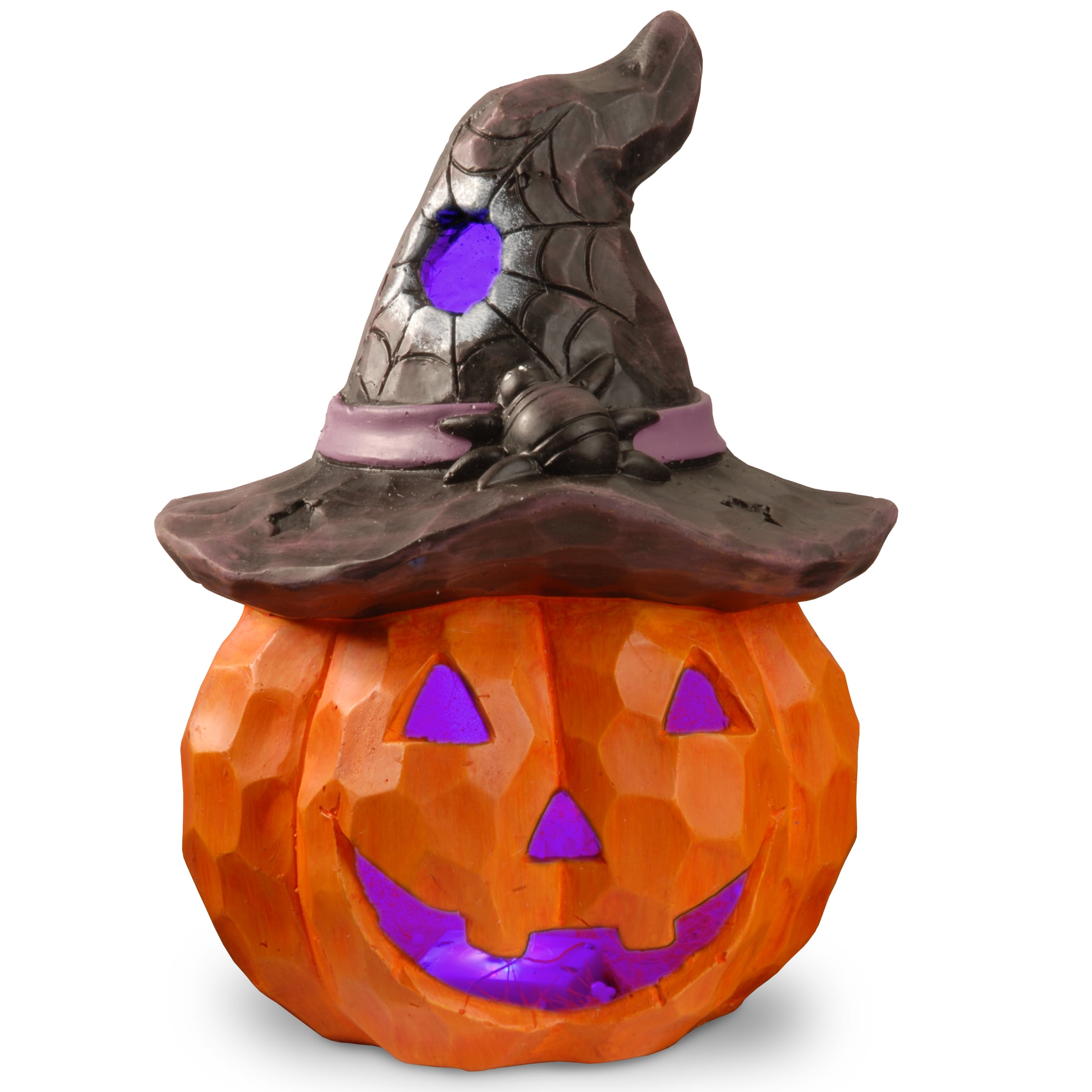 National Tree Company PG11-13900 13.8-in Tabletop Lighted Jack-o-lantern Lantern