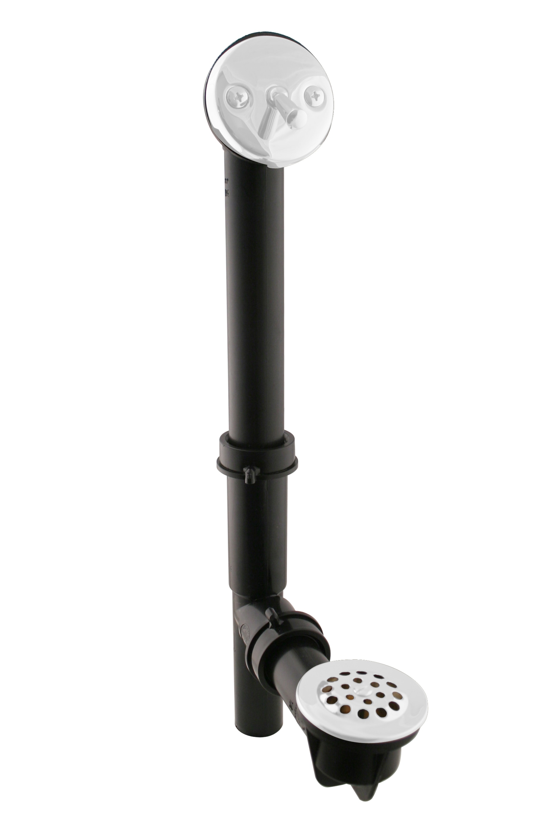 WESTBRASS 592144-50 Bath Waste with Trip Lever Faceplate 1-1/2" Tubular In Powder Coat White 592144-50