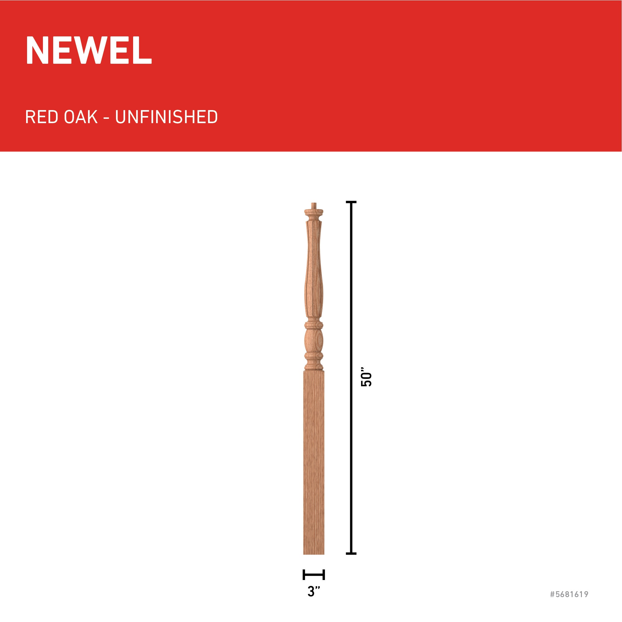 L.J. Smith Stair Systems LJF-3214-O Interior-Stairpart-Newel-Posts - View #3