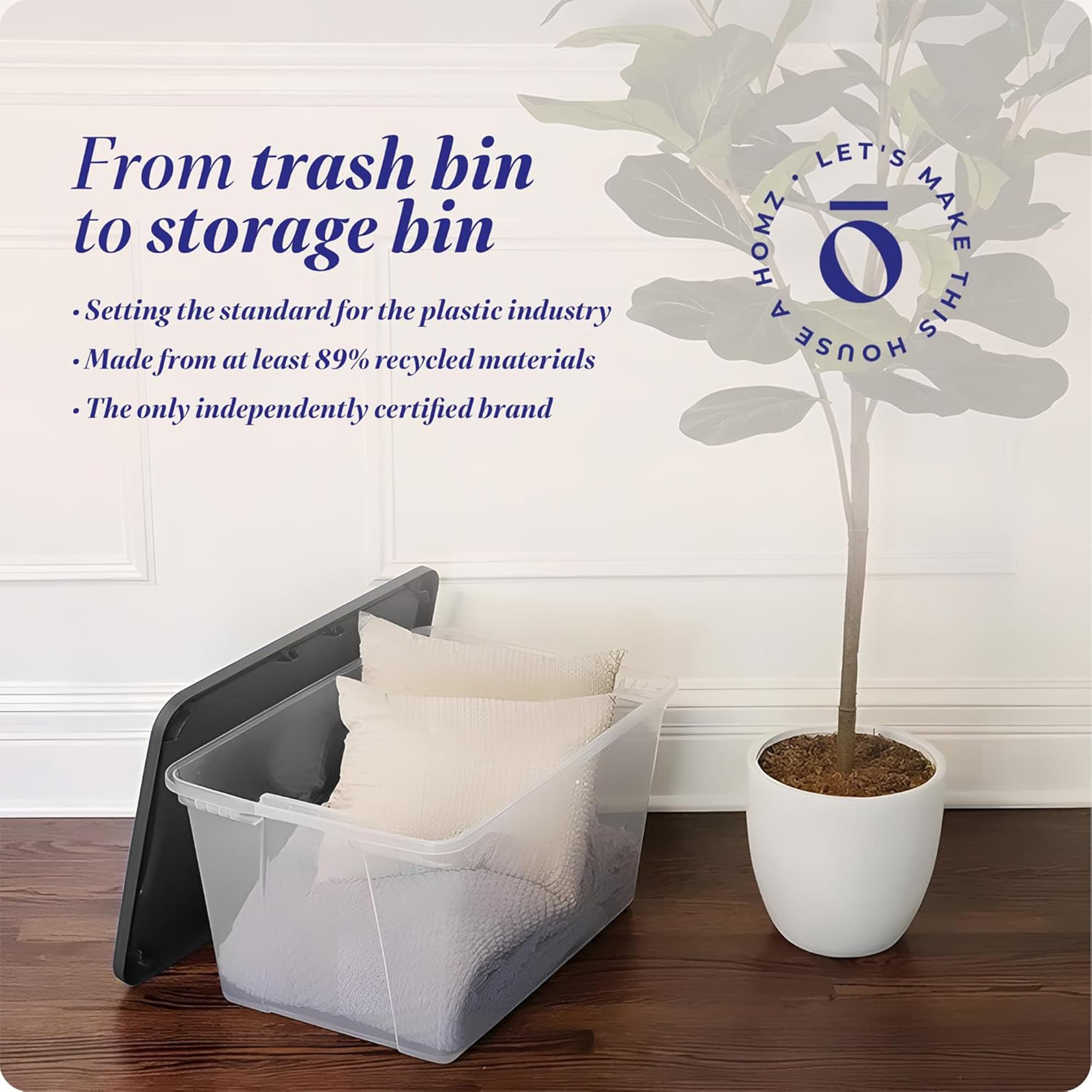 Homz Products 324353 Plastic-Storage-Totes - View #7