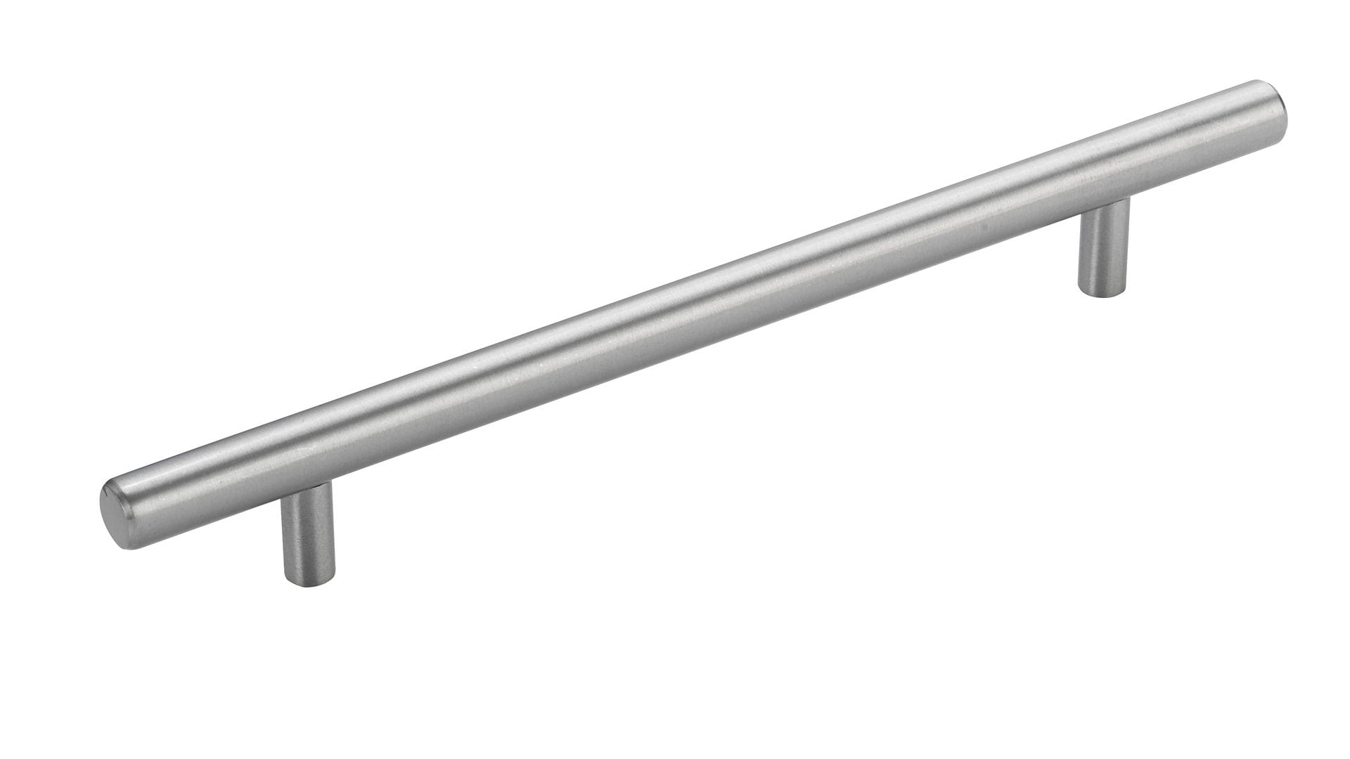 Richelieu BP3487181170AB 7-1/8-in , 181mm Center to Center Antibacterial Stainless Steel Cylindrical Handle