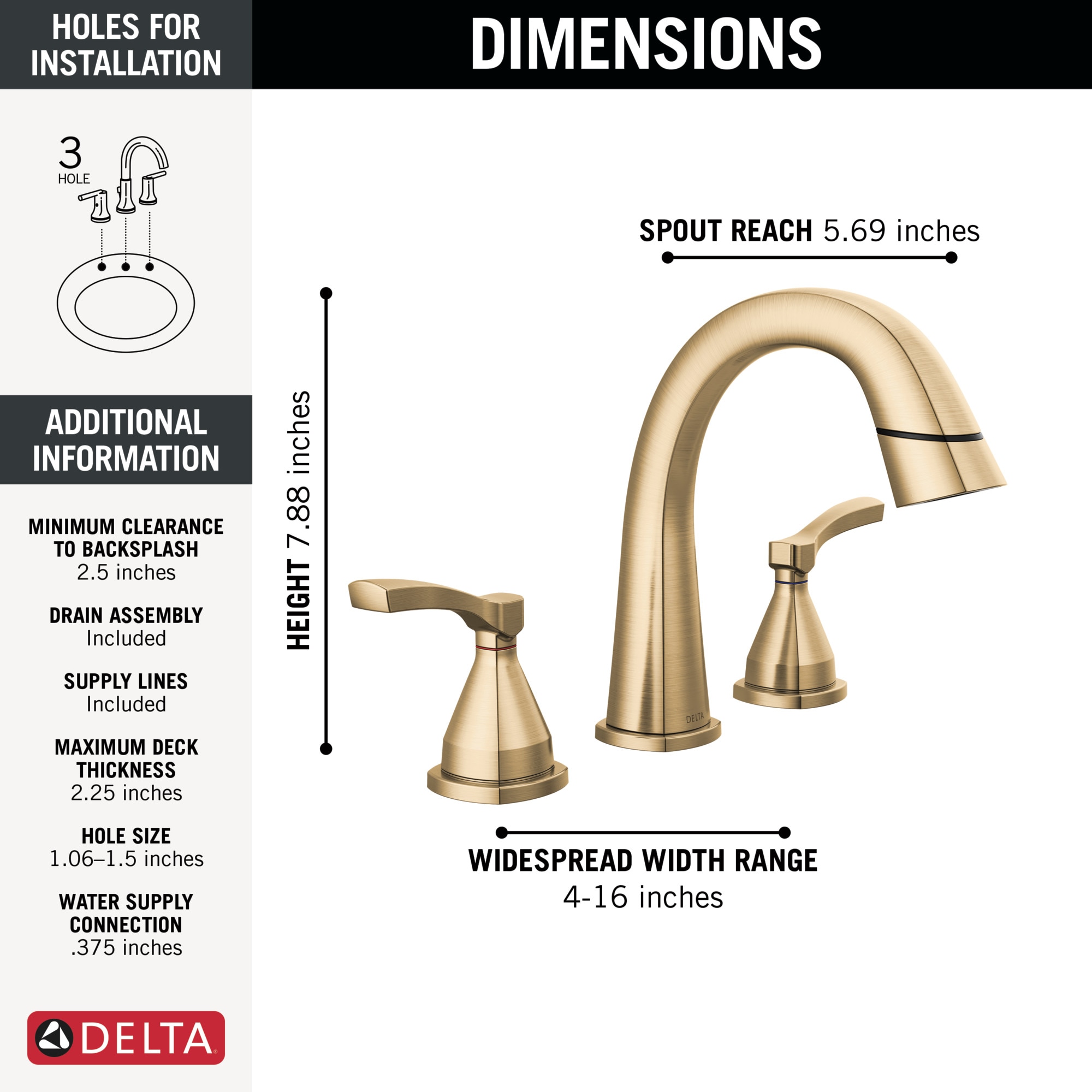 Delta 35775-CZPD-PR-DST Lavatory-Faucets - View #3
