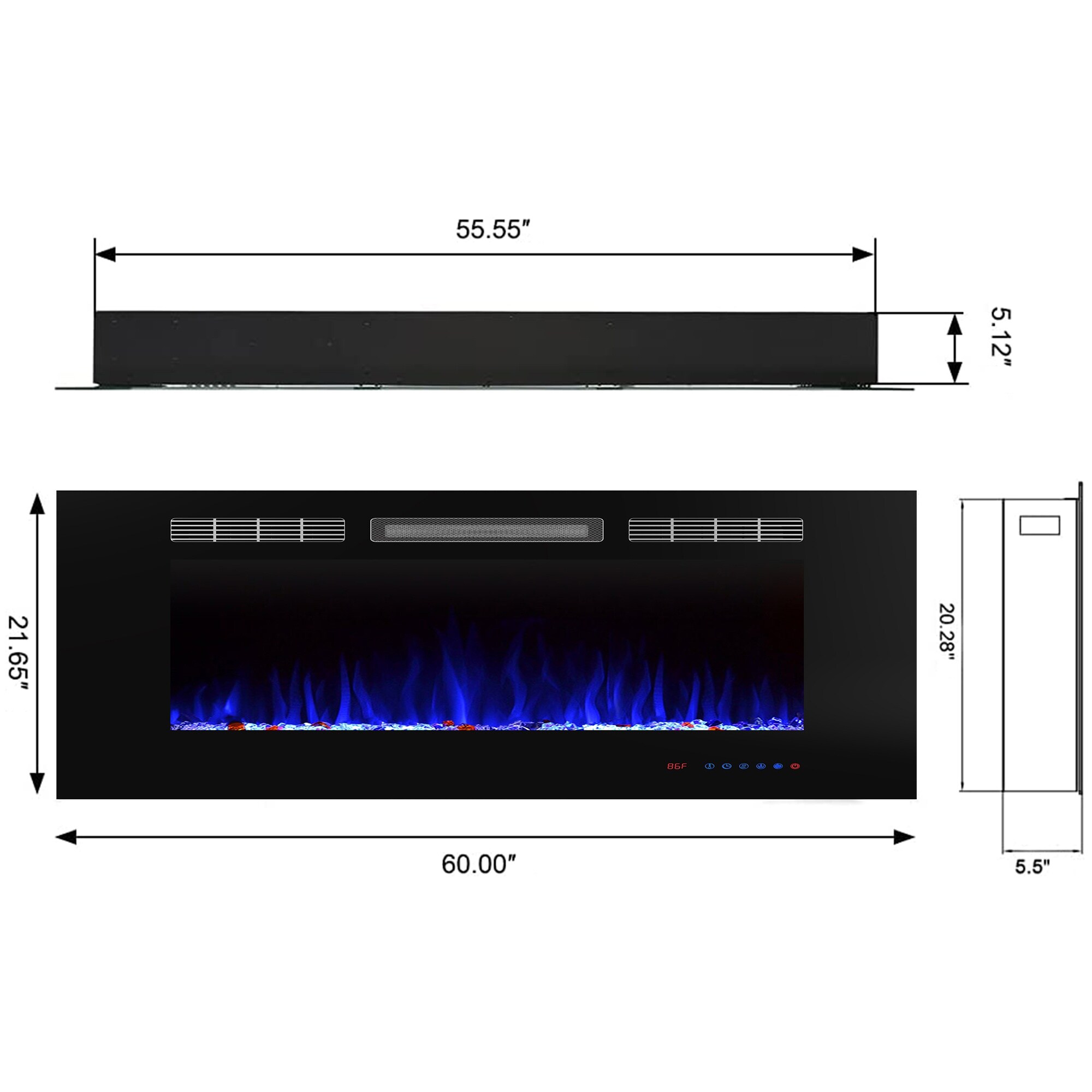 EdenDirect LW-EF60 Electric-Fireplaces - View #8