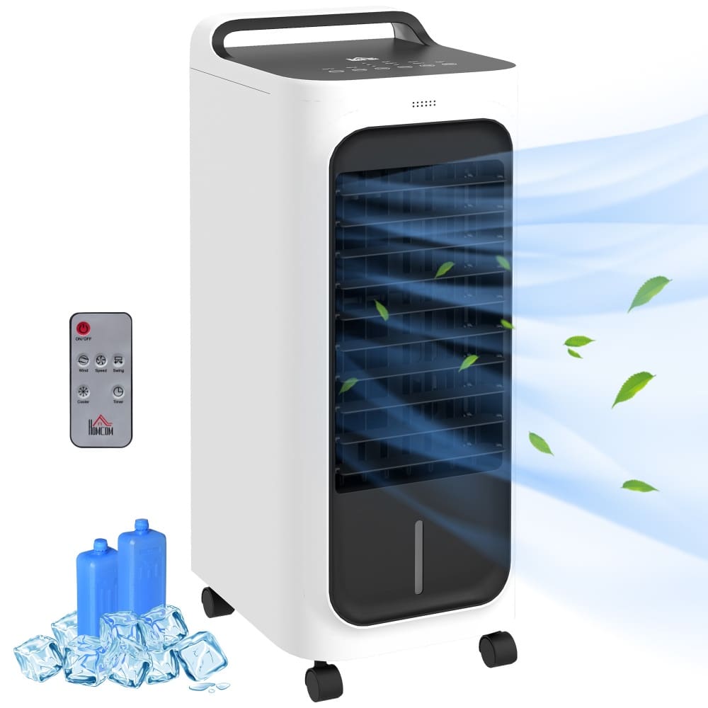 Ama Pear Evaporative Air Cooler for Rooms Up to 215 Sq Ft with 7-Hour Timer