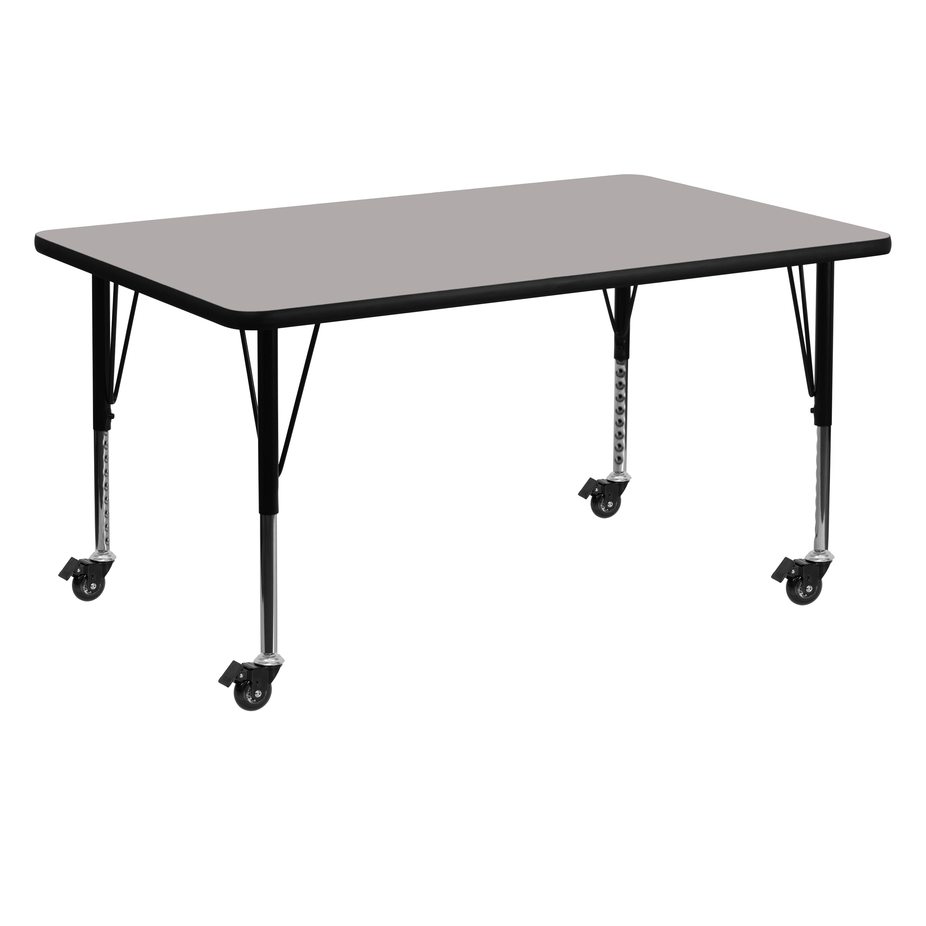 Flash Furniture 847254080422 Gray Rectangular Kid's Play Table