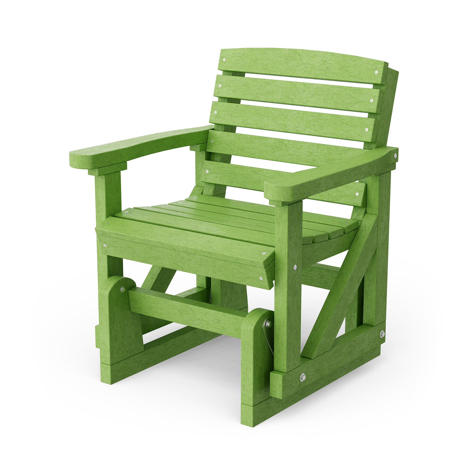 Wildridge LCC-206-TLG Classic 1 -person Lime Green HDPE Outdoor Glider