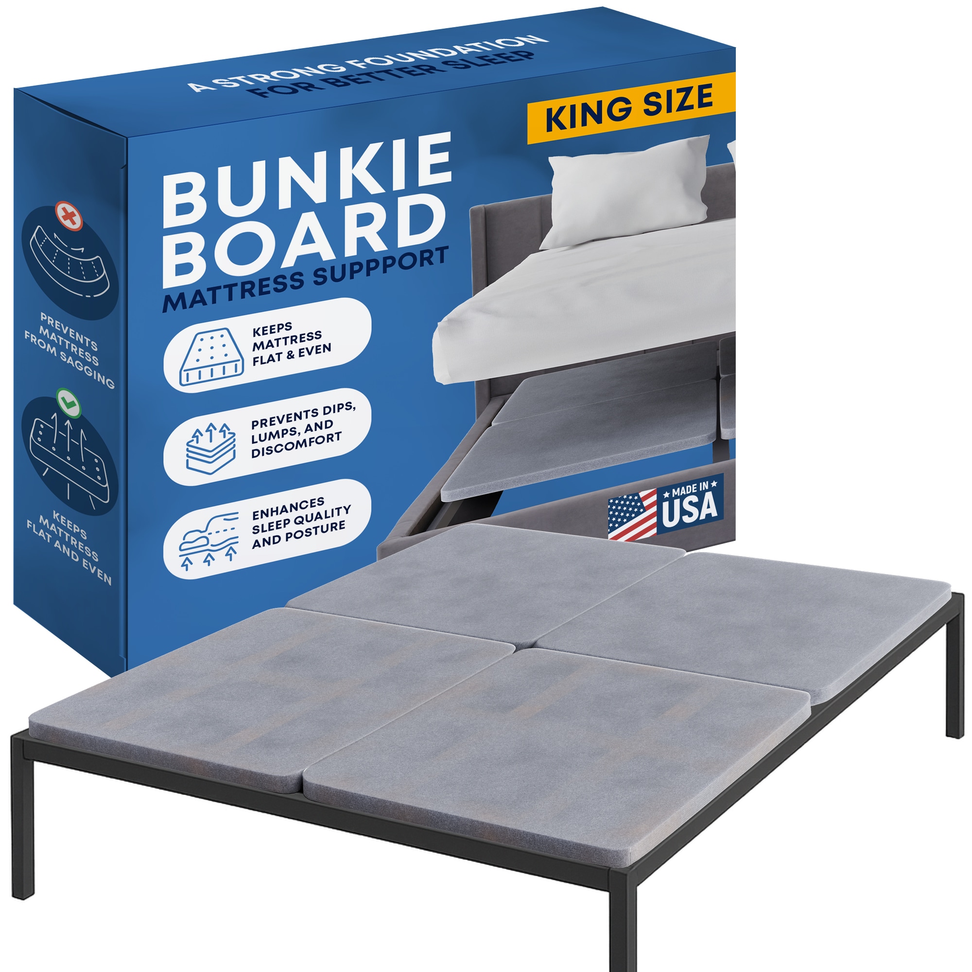 Glance 1.5-in Low profile King Box Spring #BBFOLDM-6/6