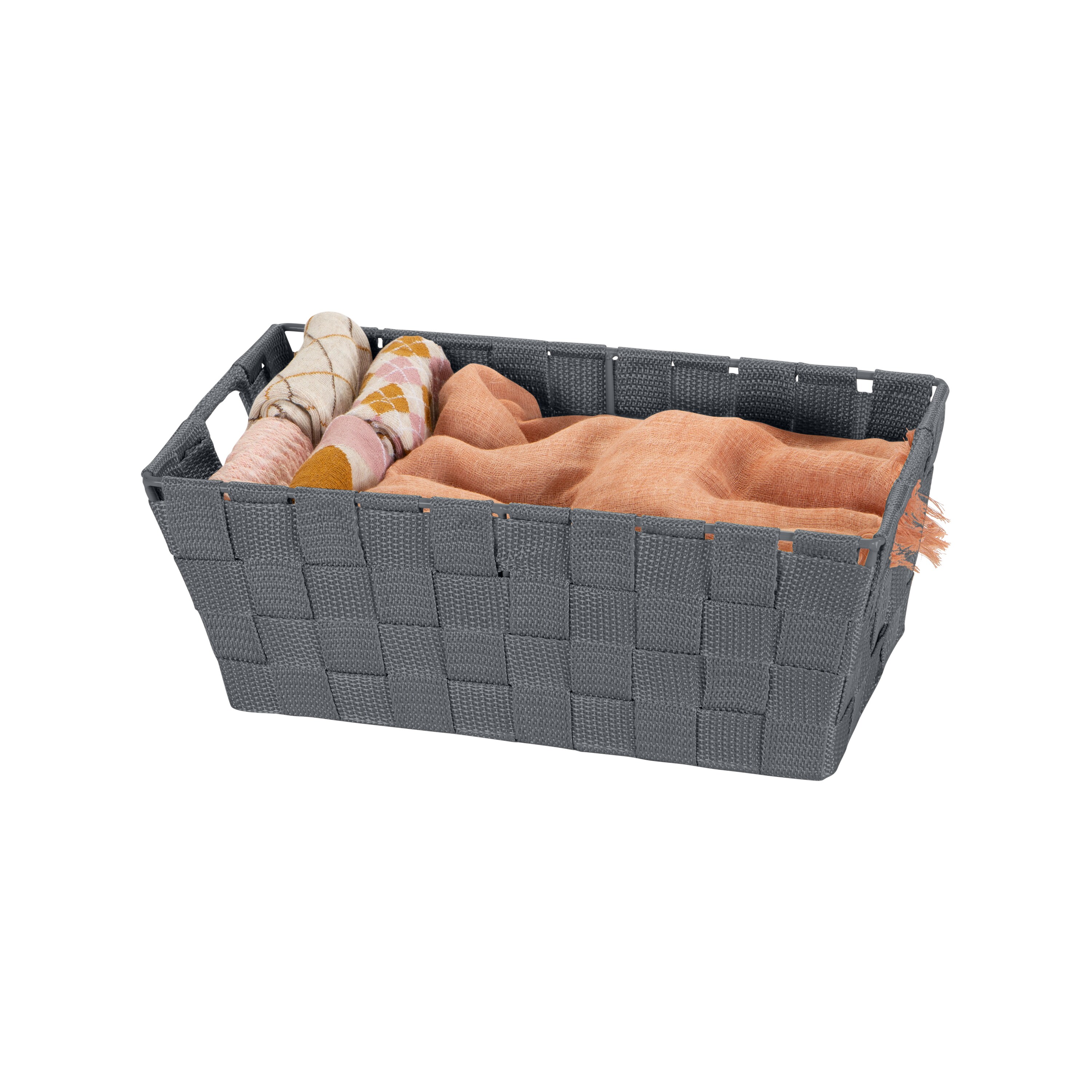 HENNEZ 40L Storage Basket for IKEA KALLAX - Foldable Small Basket for Laundry - Fabric Storage Bins Bamboo - Collapsible Storage Baskets for