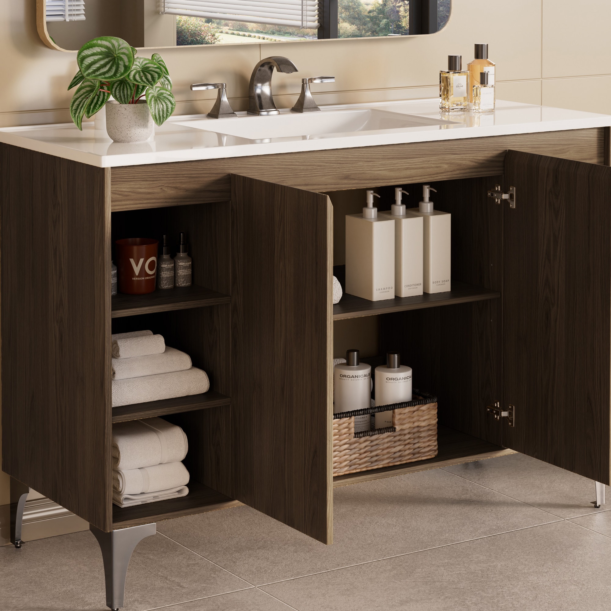 Serwall BGLQ-SMW Bath-Vanity-Combo - View #6