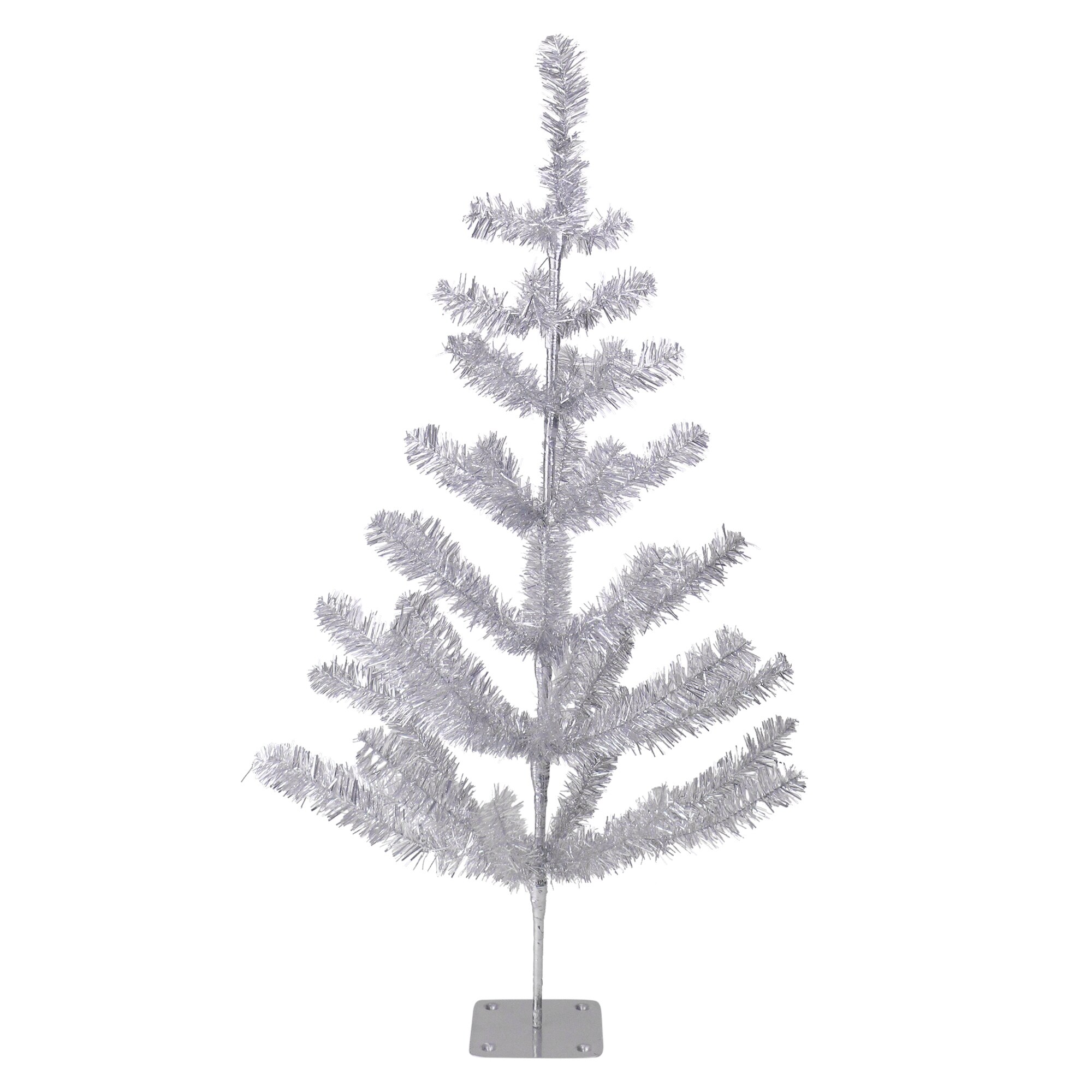 Northlight 3-ft Slim Silver Artificial Christmas Tree in the Artificial ...