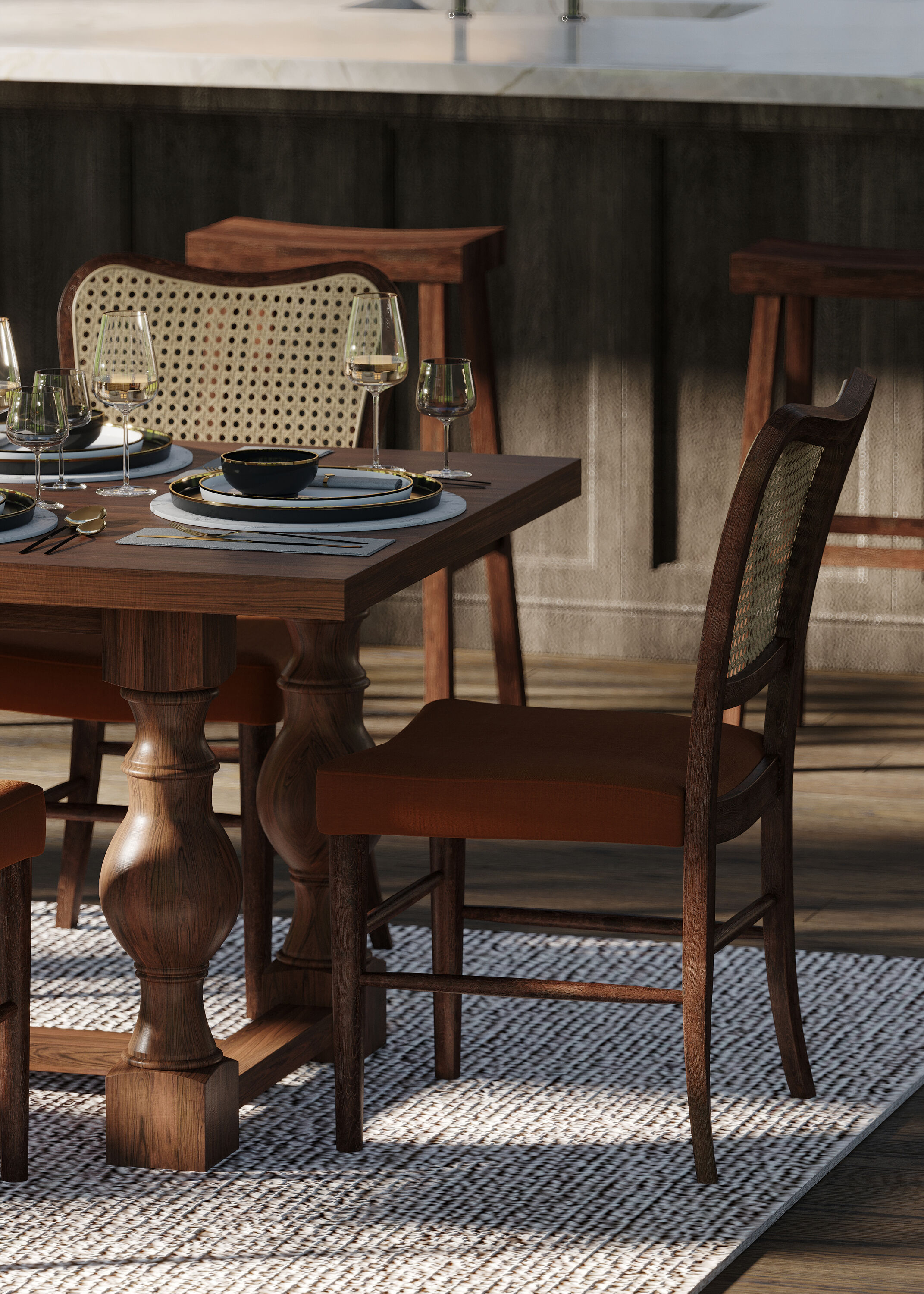 Maven Lane ML354002-WDC-BR Dining-Chairs - View #9