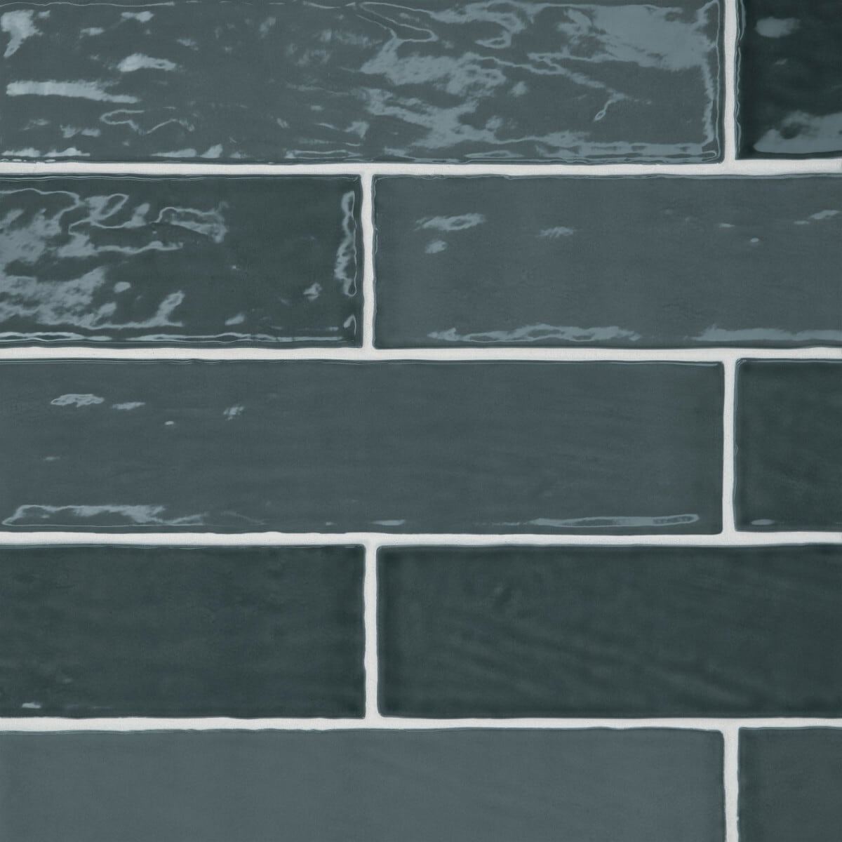 Bedrosians Marin Midnight Tide (Navy Blue) 3-in x 6-in Glossy Ceramic Subway Wall Tile (5.38-sq. ft/ Carton)