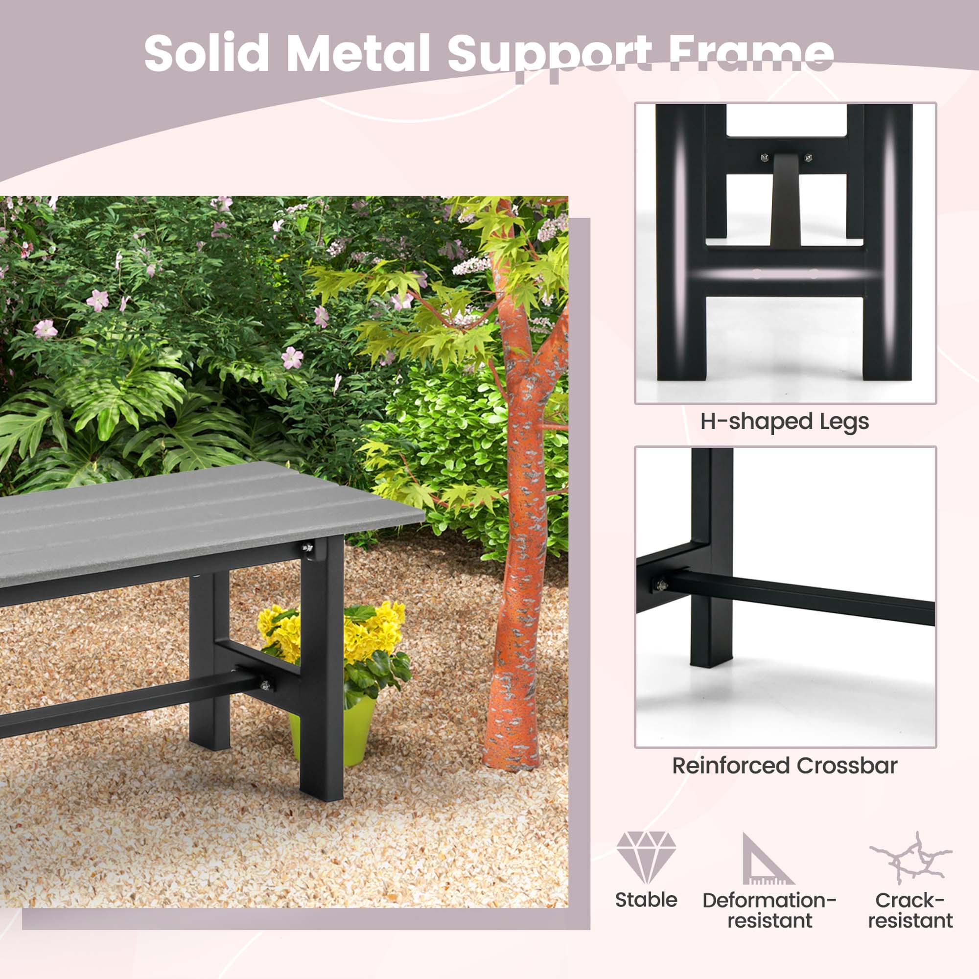 Costway 2NP11139GR benches - View #3