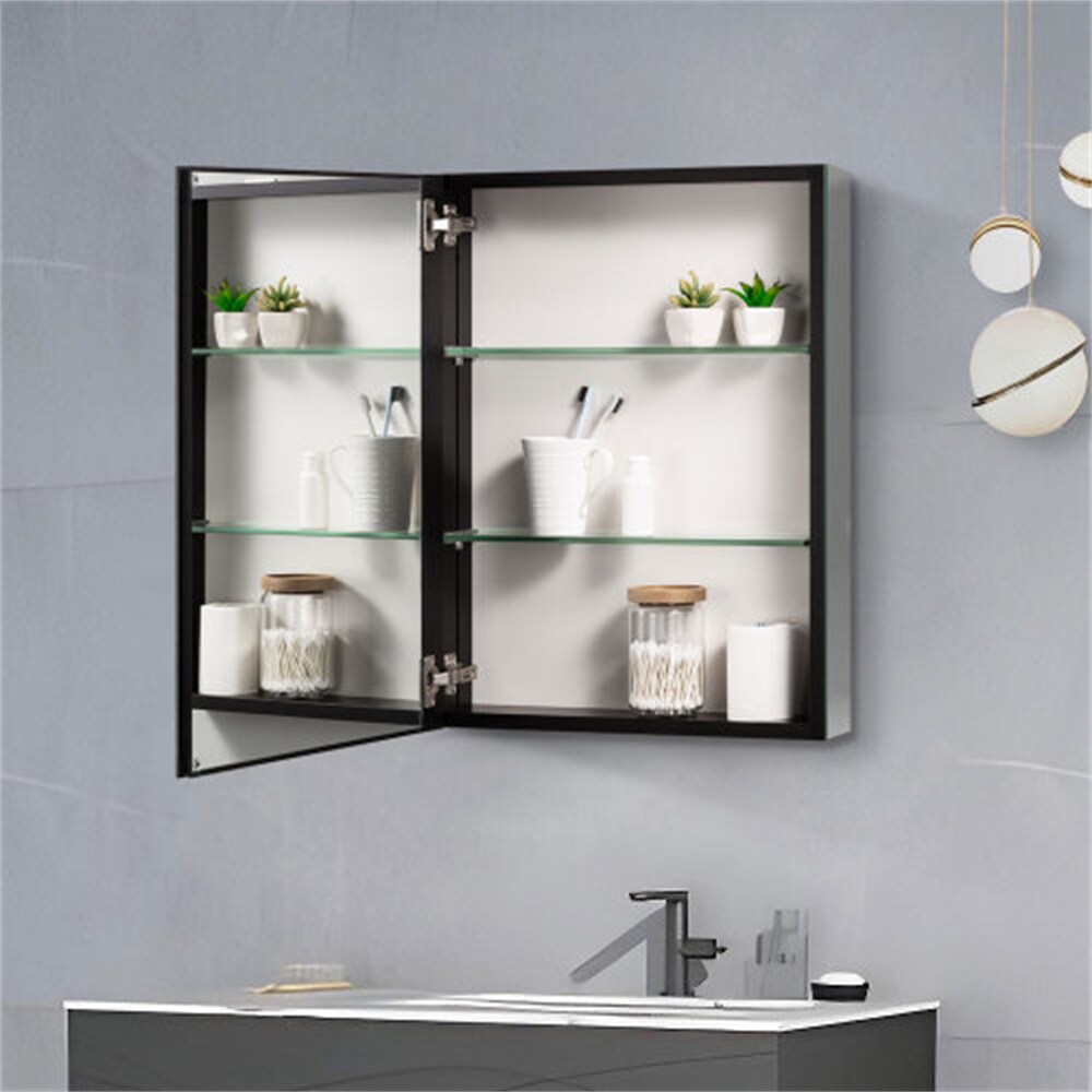 NeuType 30-in W x 26-in H LED Anti-Fog Medicine Cabinet Mirror