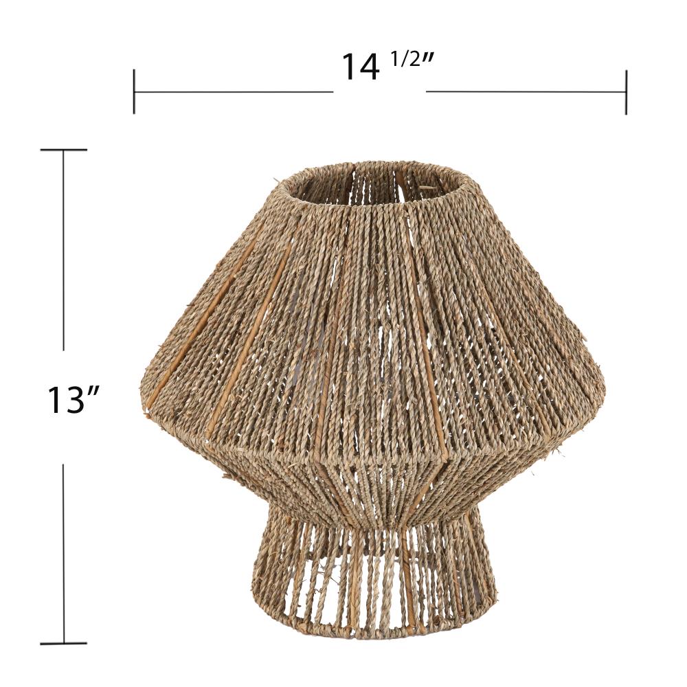 the curated nomad westlake seagrass pendant shade